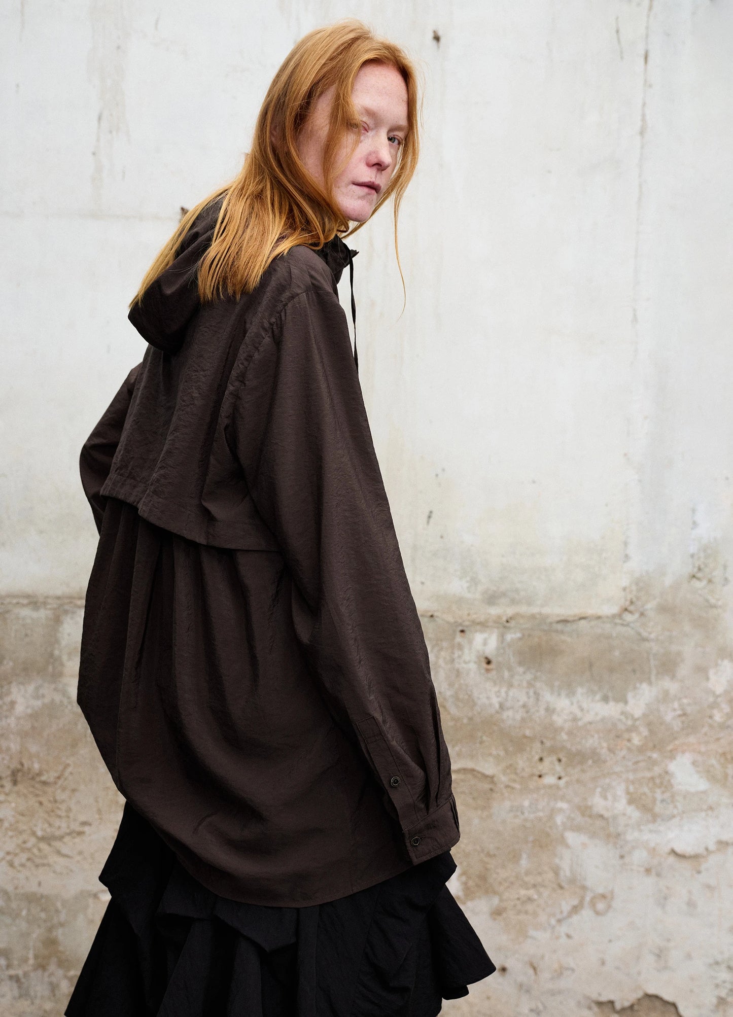 Dark Hooded Shirt