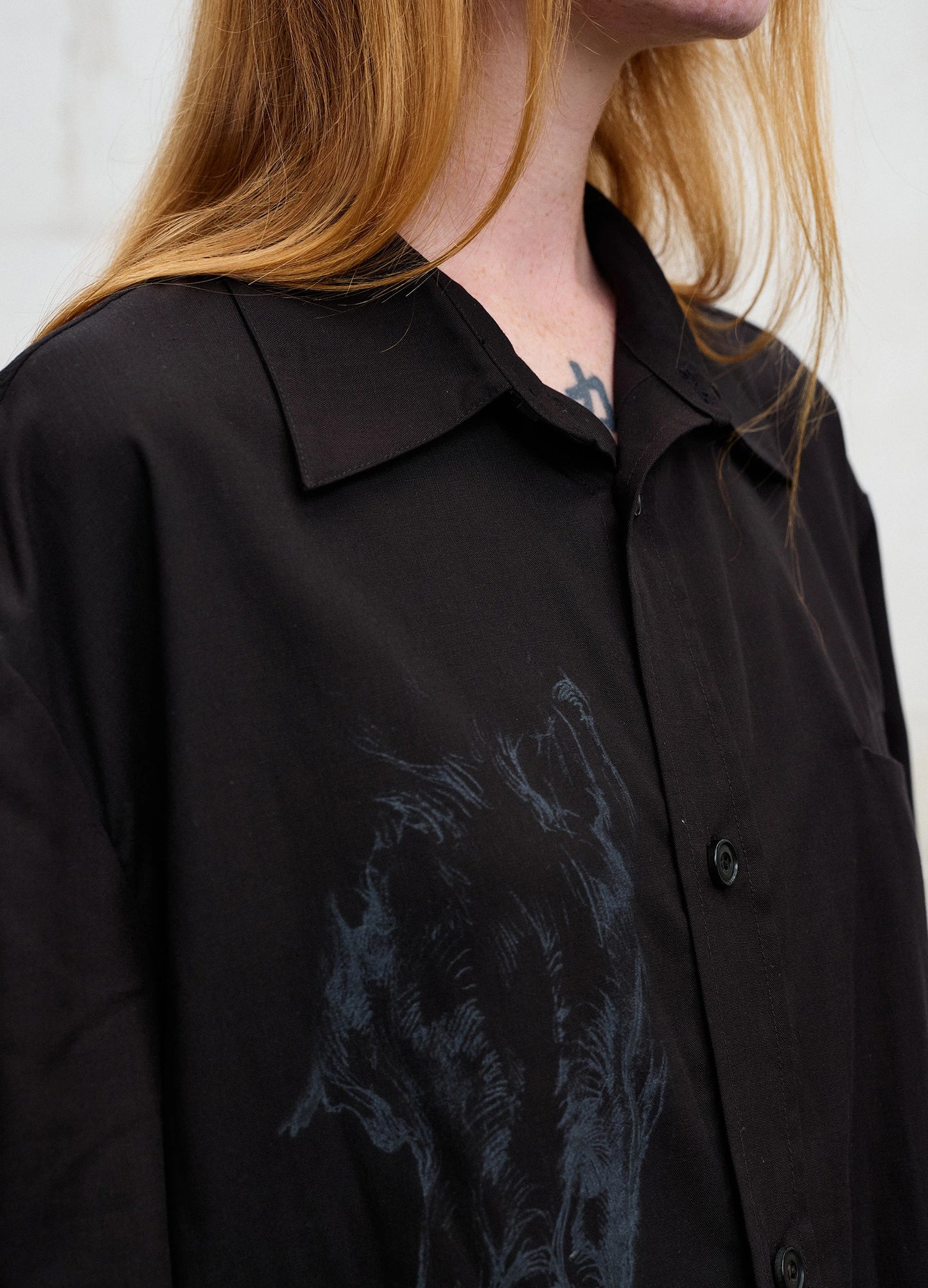 Multi-Pocket Graphic Shirt