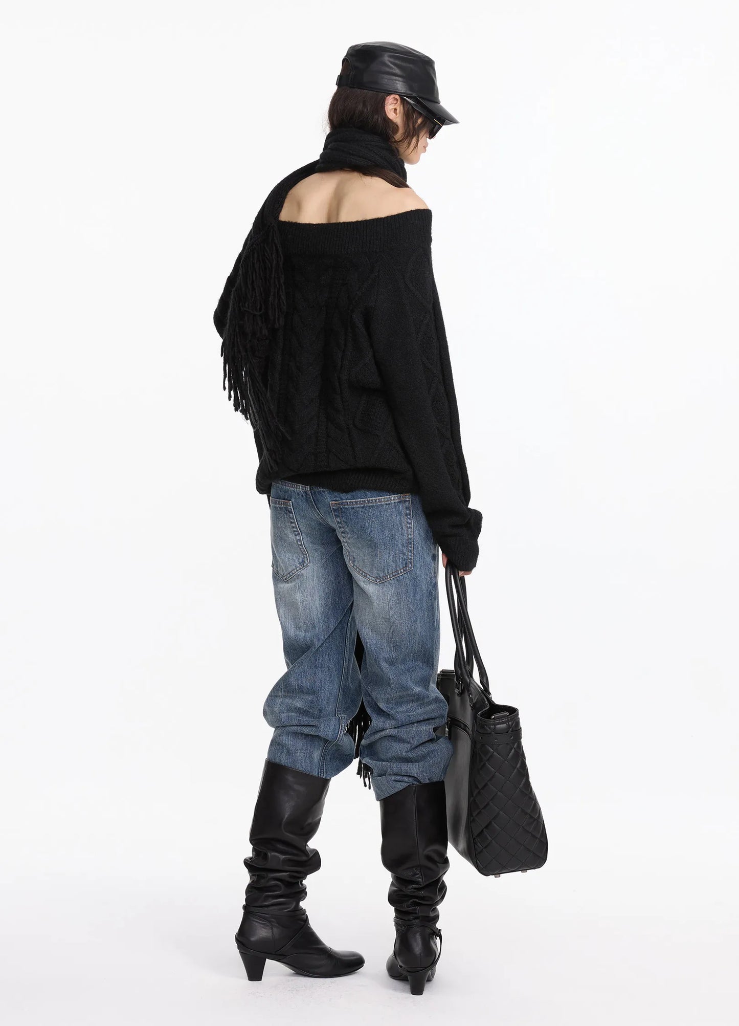 Off-Shoulder Knit