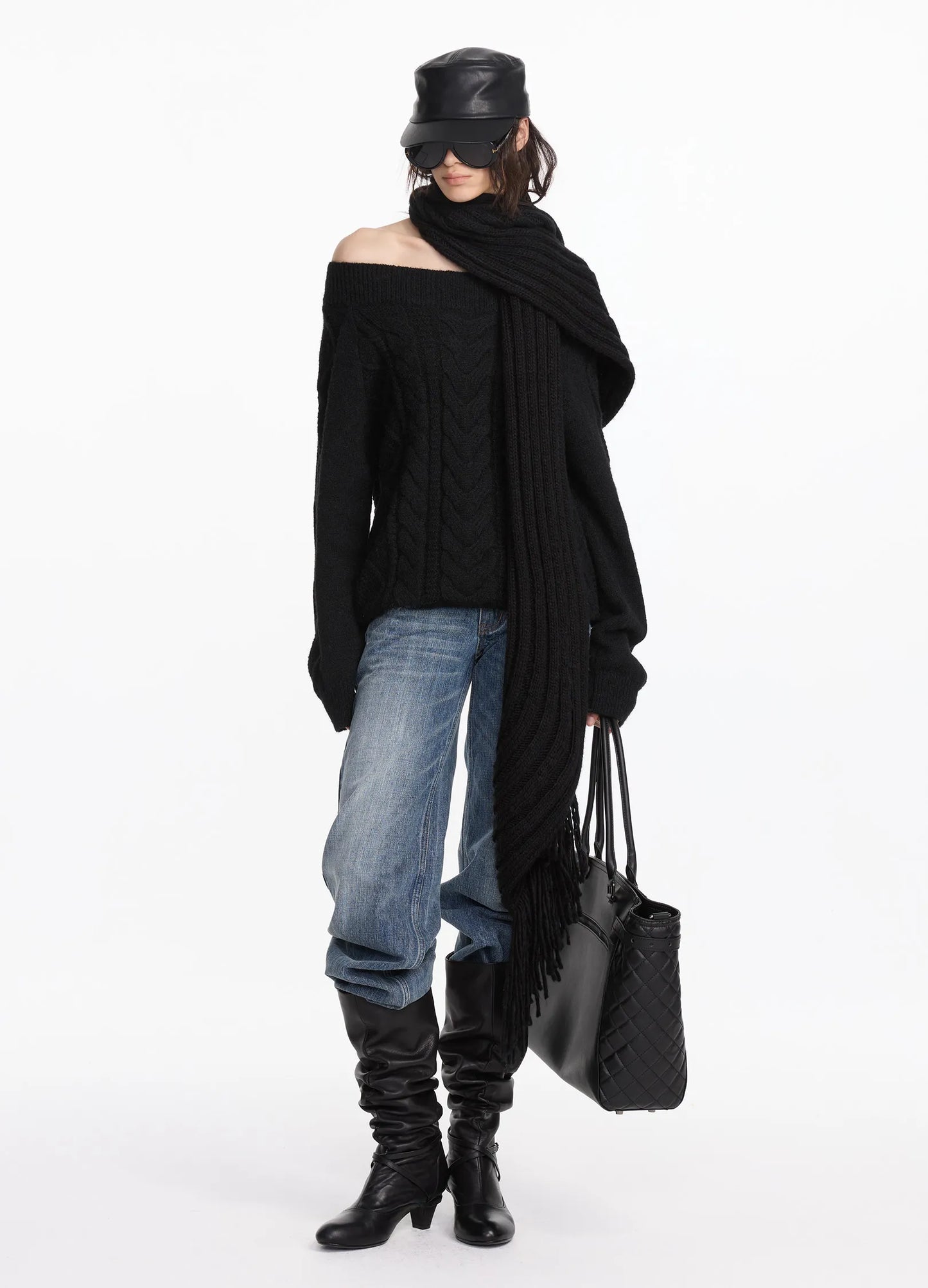 Off-Shoulder Knit
