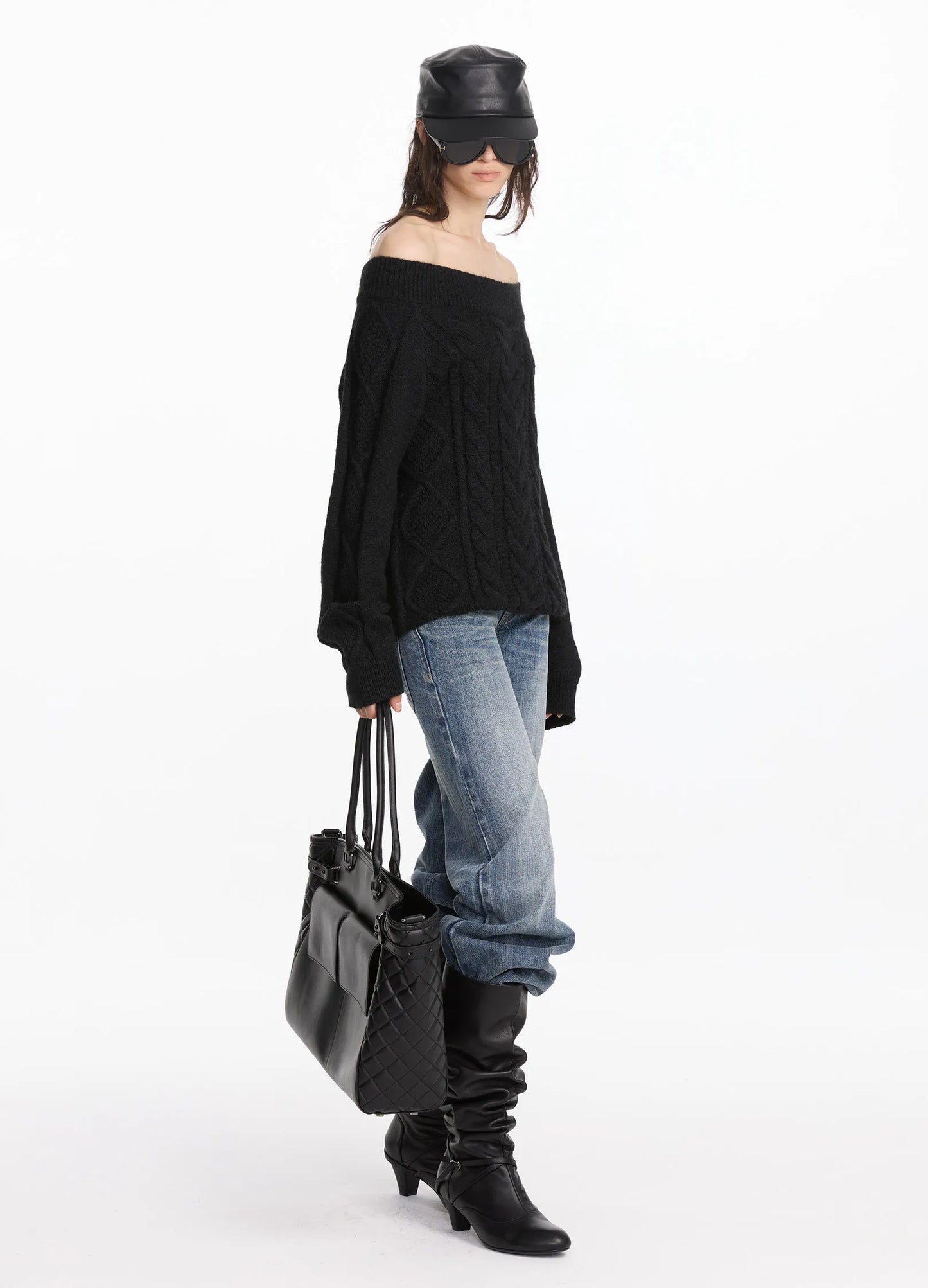 Off-Shoulder Knit
