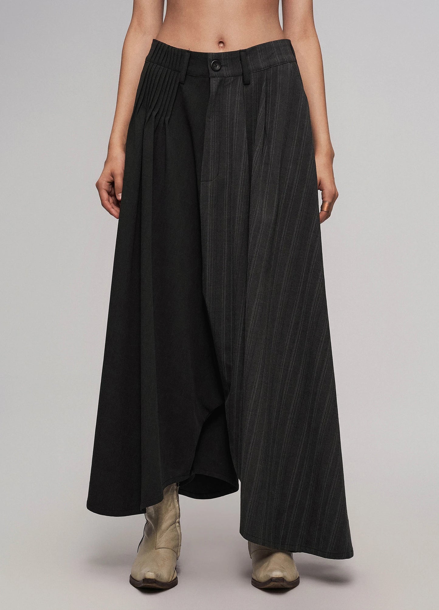Offset Pleat Trousers