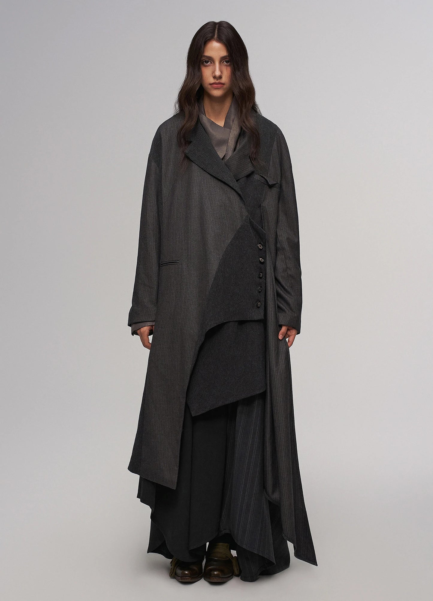 Offset Pleat Trousers