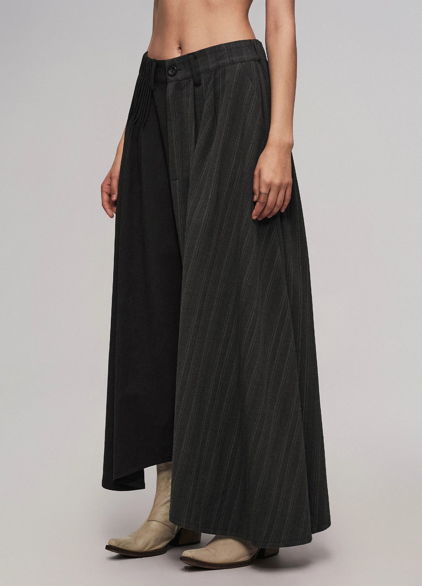 Offset Pleat Trousers