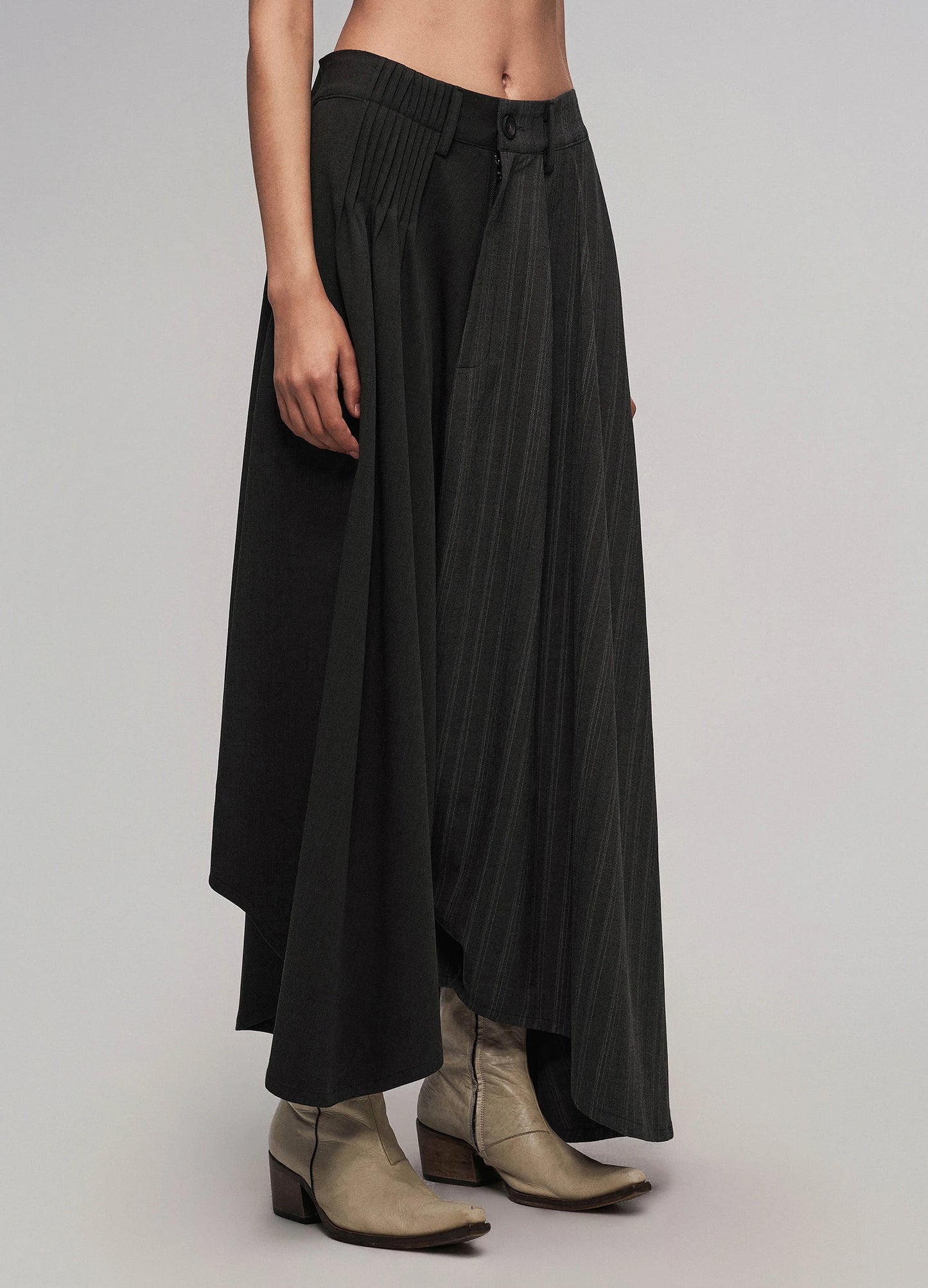 Offset Pleat Trousers