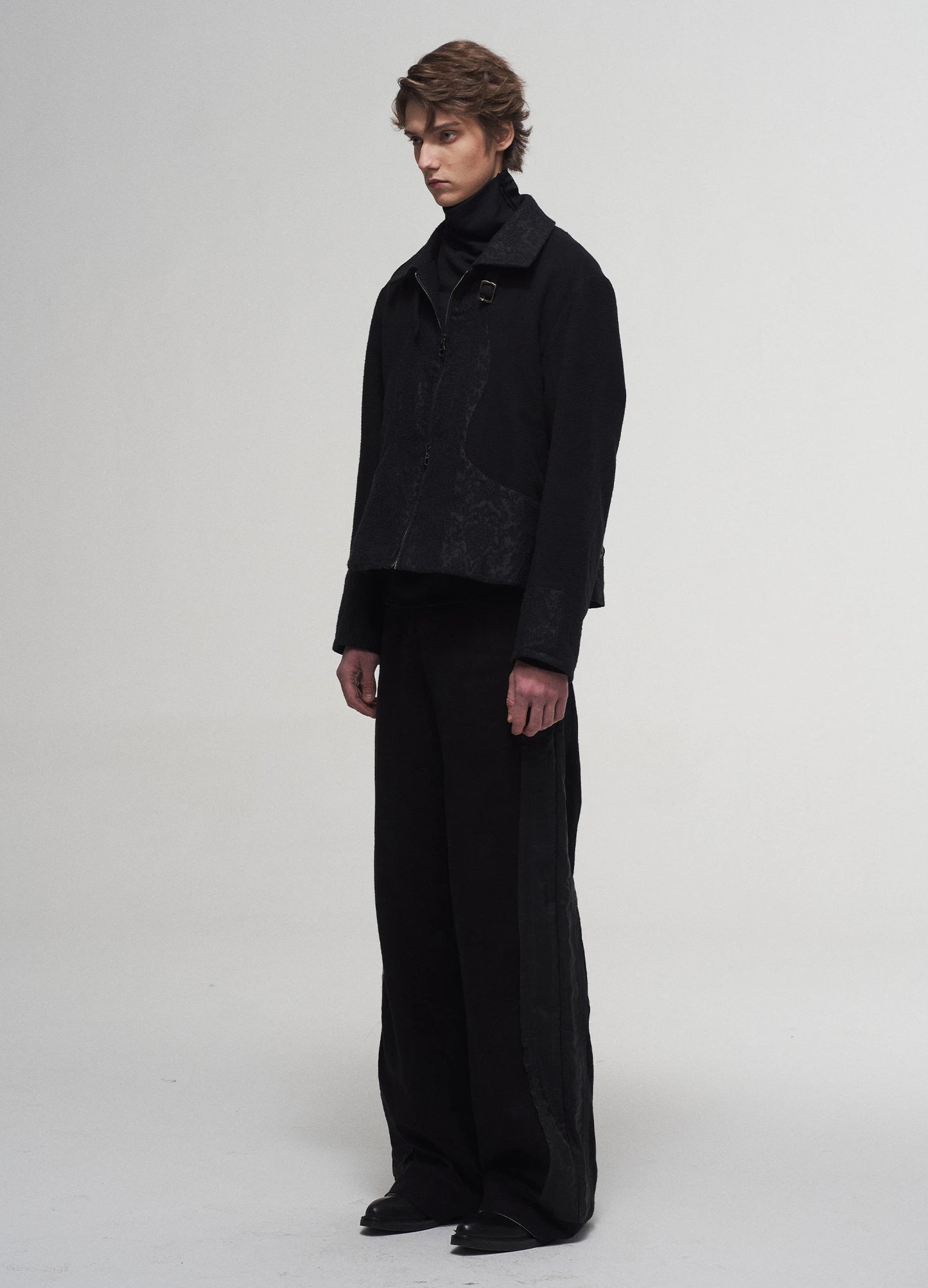 Patchwork Straight Trousers
