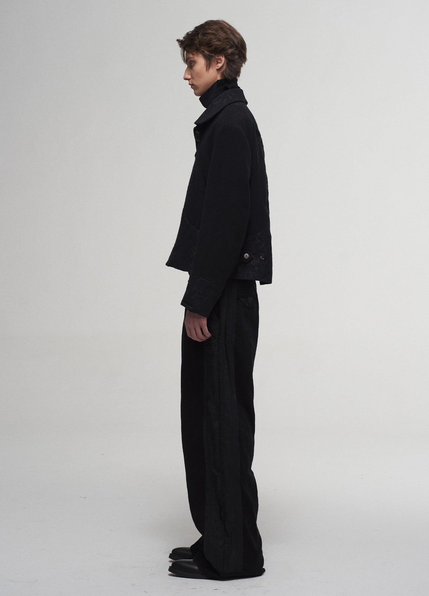 Patchwork Straight Trousers