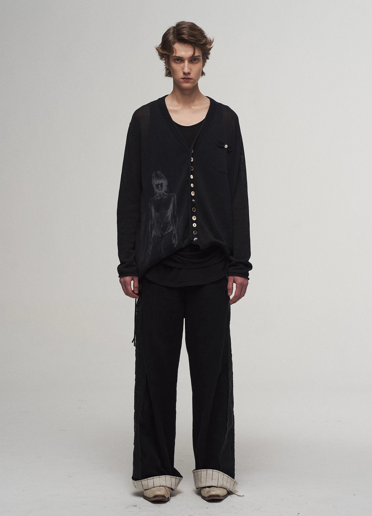Patchwork Straight Trousers
