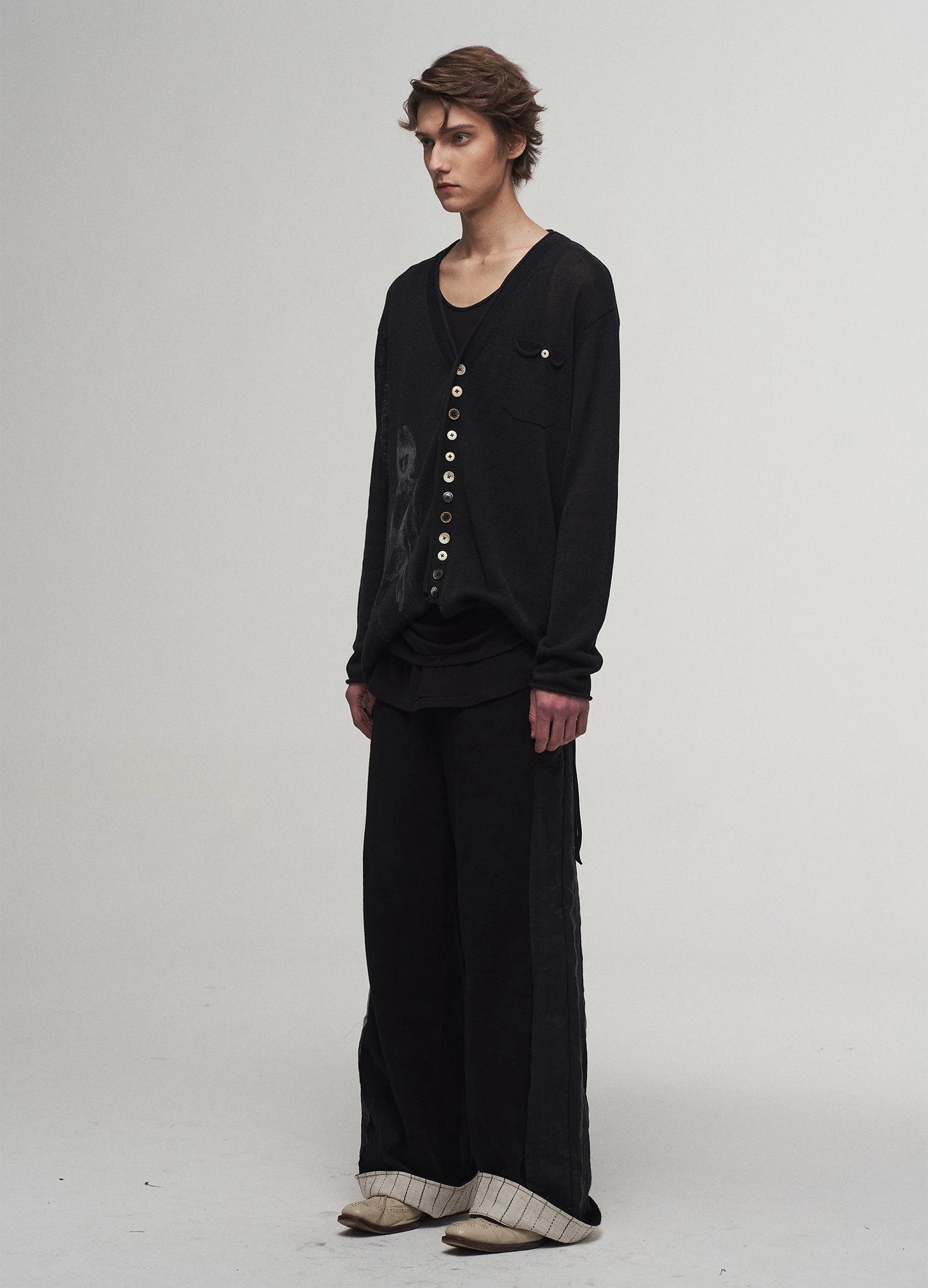 Patchwork Straight Trousers