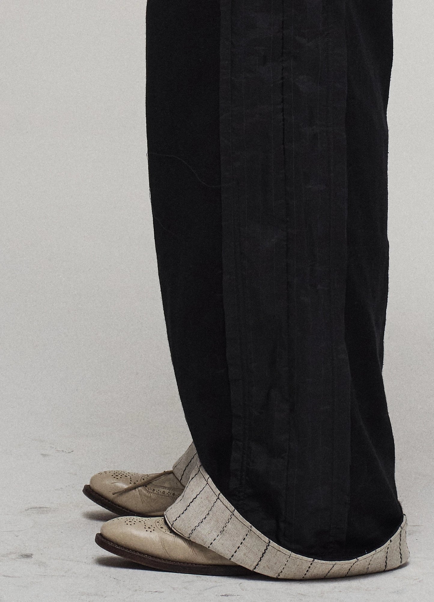 Patchwork Straight Trousers