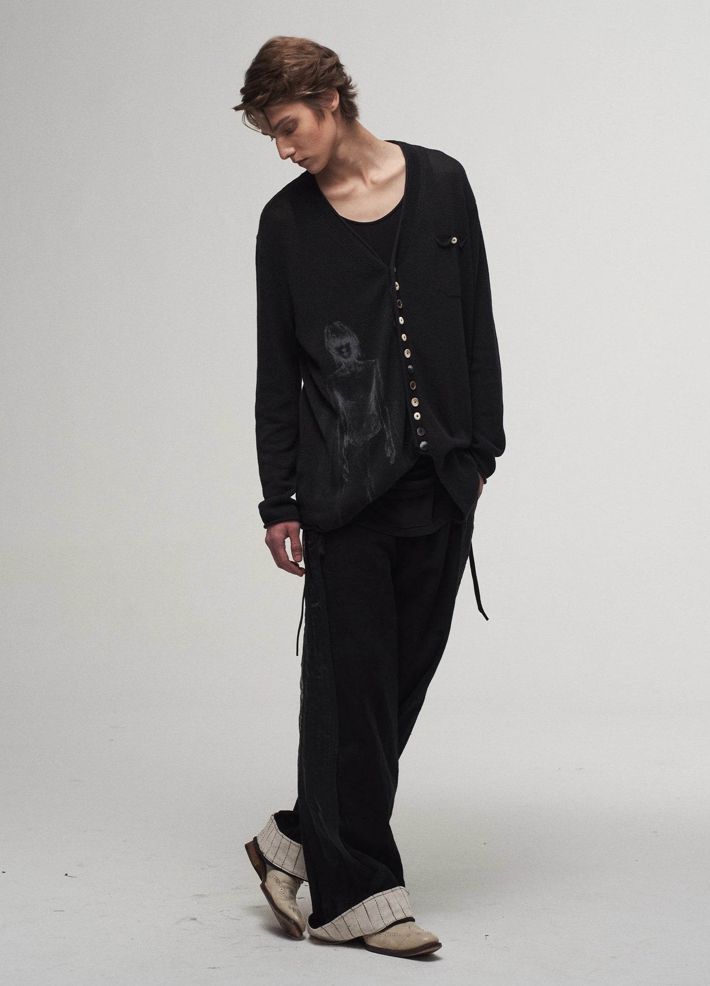 Patchwork Straight Trousers