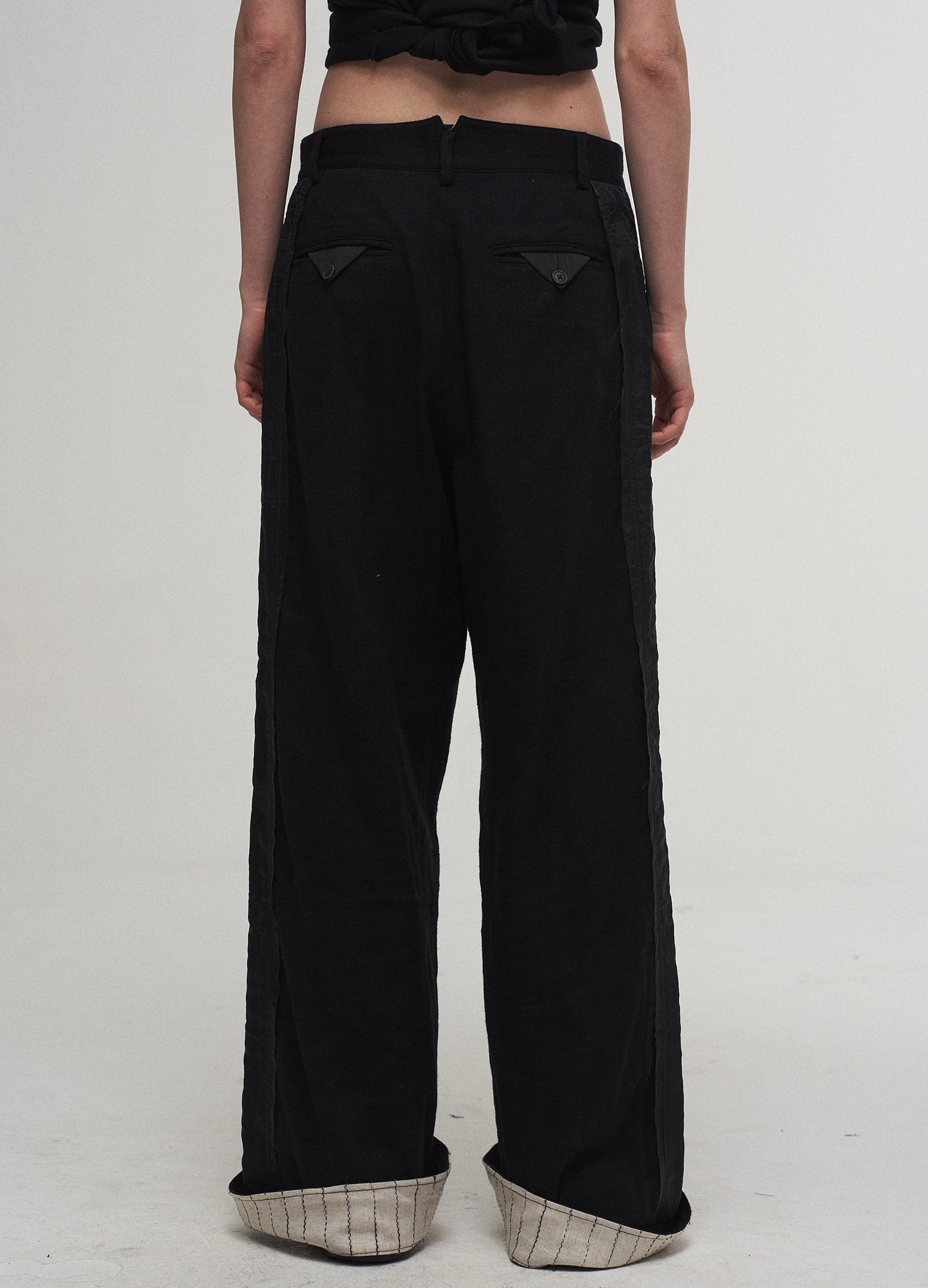 Patchwork Straight Trousers