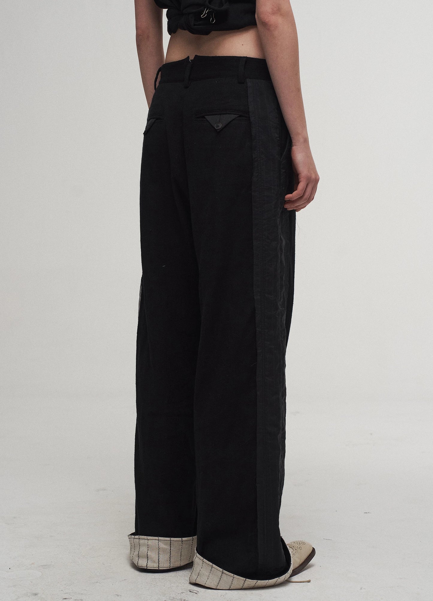 Patchwork Straight Trousers