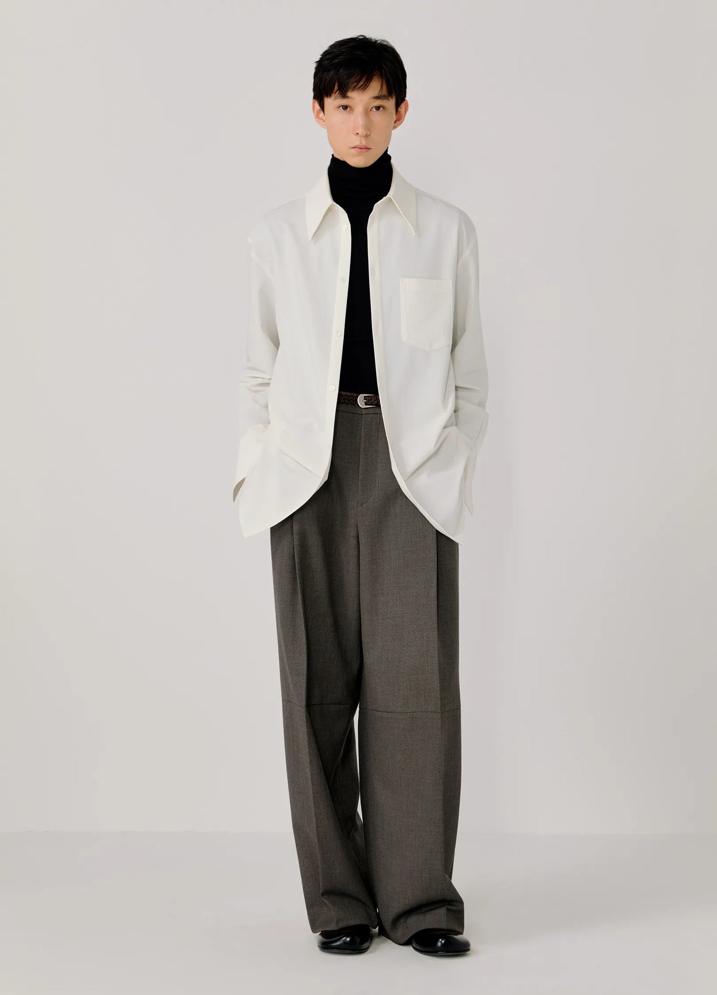 Pinstripe Extended Shirt