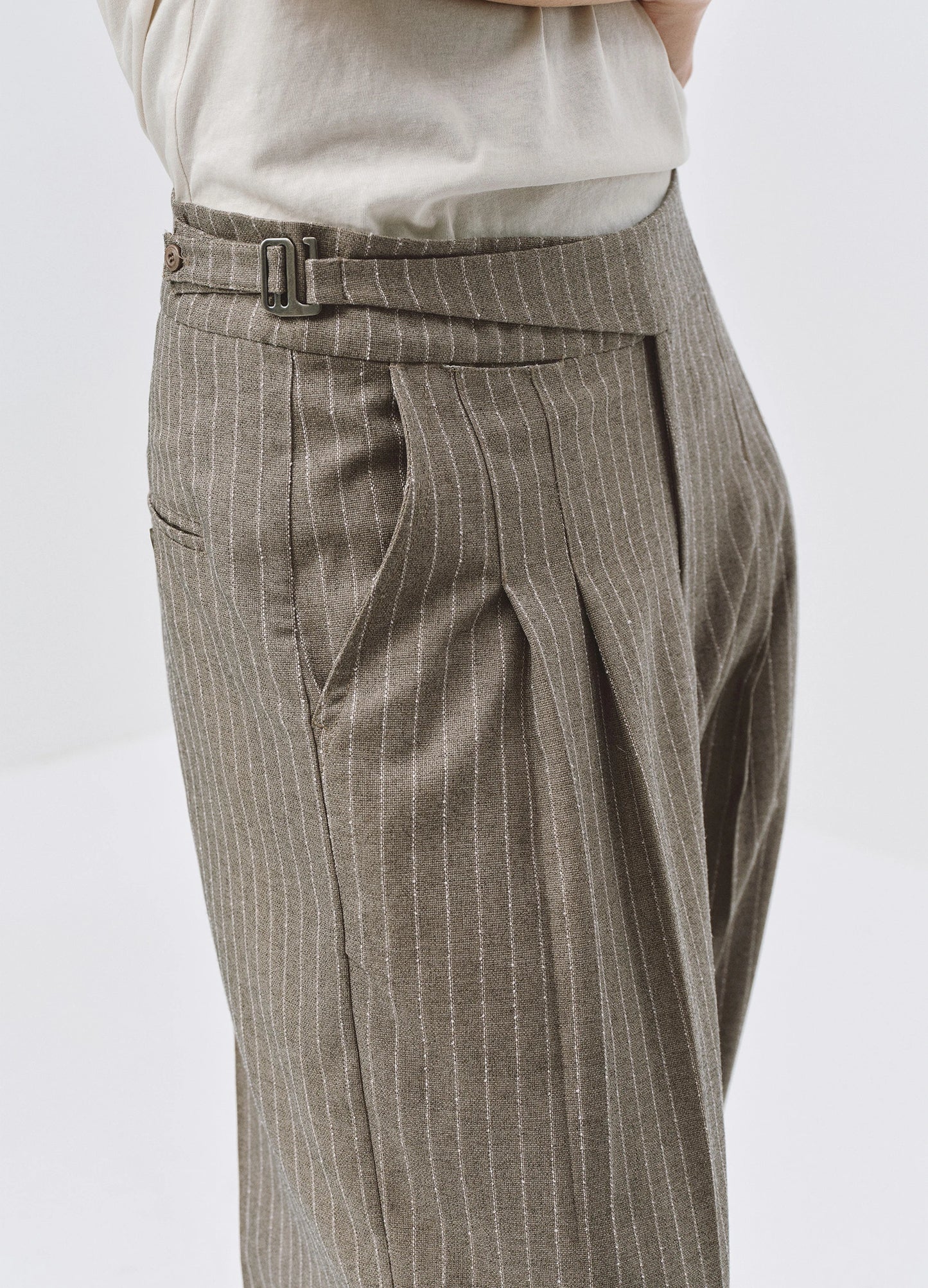 Pinstripe Gurkha Trousers