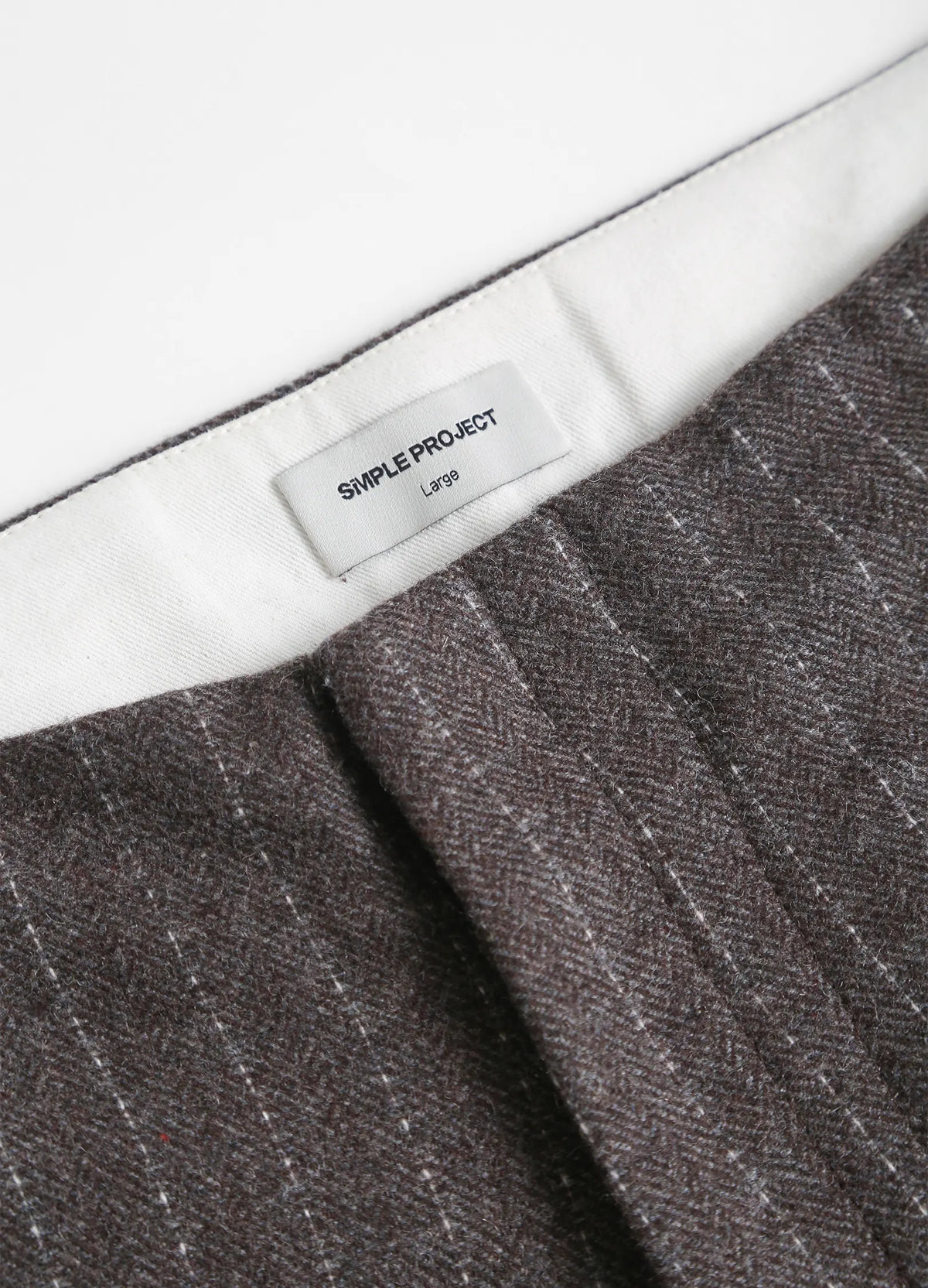 Pinstripe Wool Suit Trousers