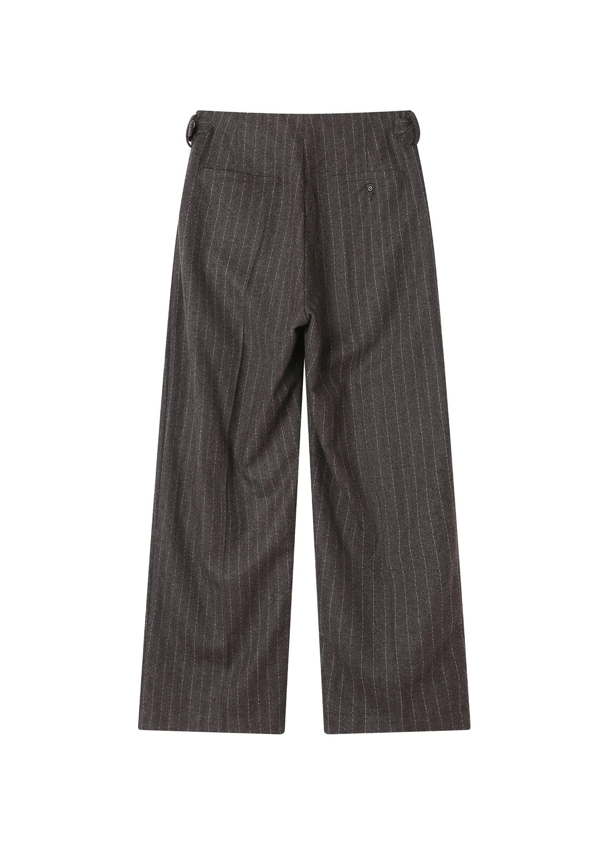 Pinstripe Wool Suit Trousers