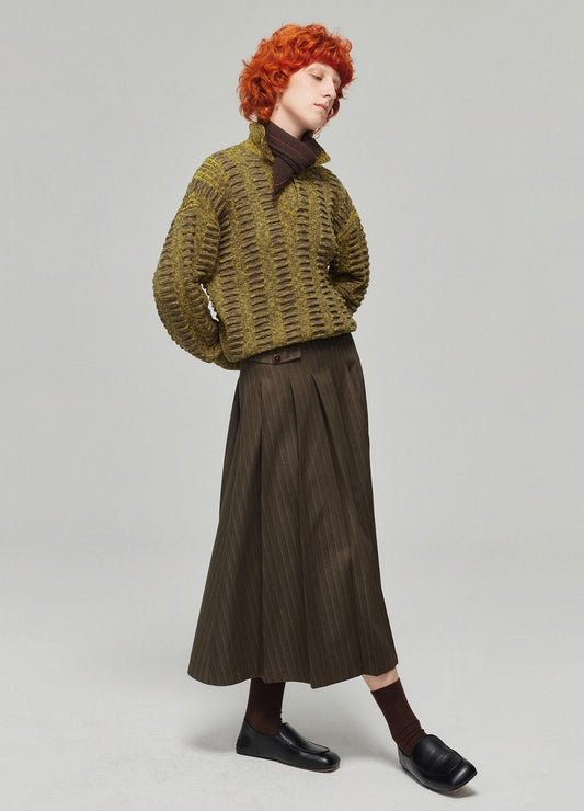 Pinstripe Skirt