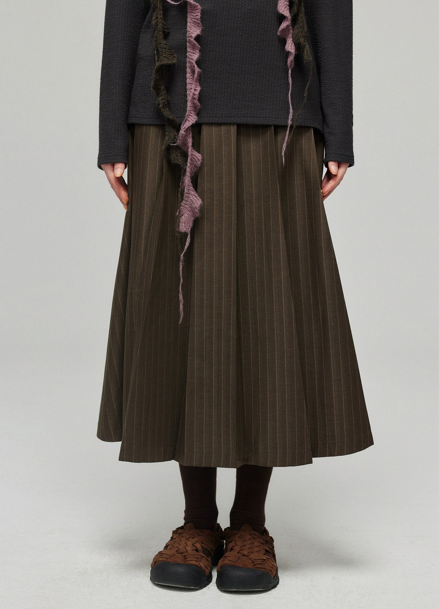Pinstripe Skirt