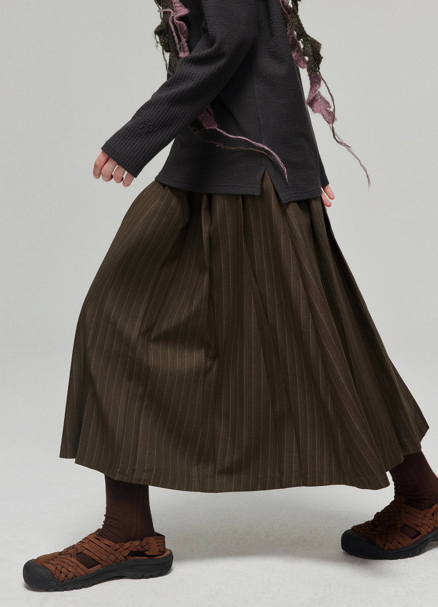 Pinstripe Skirt
