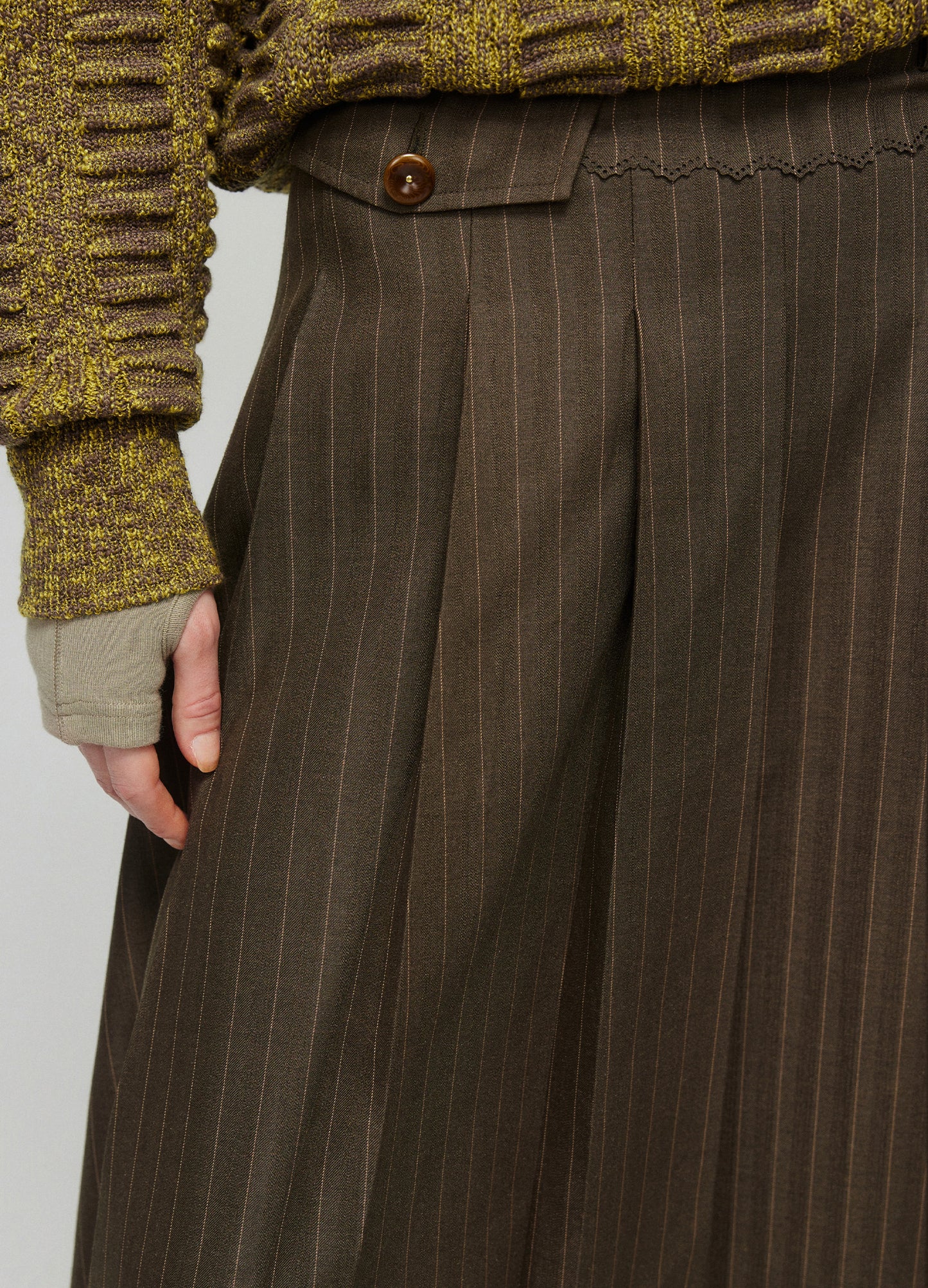 Pinstripe Skirt