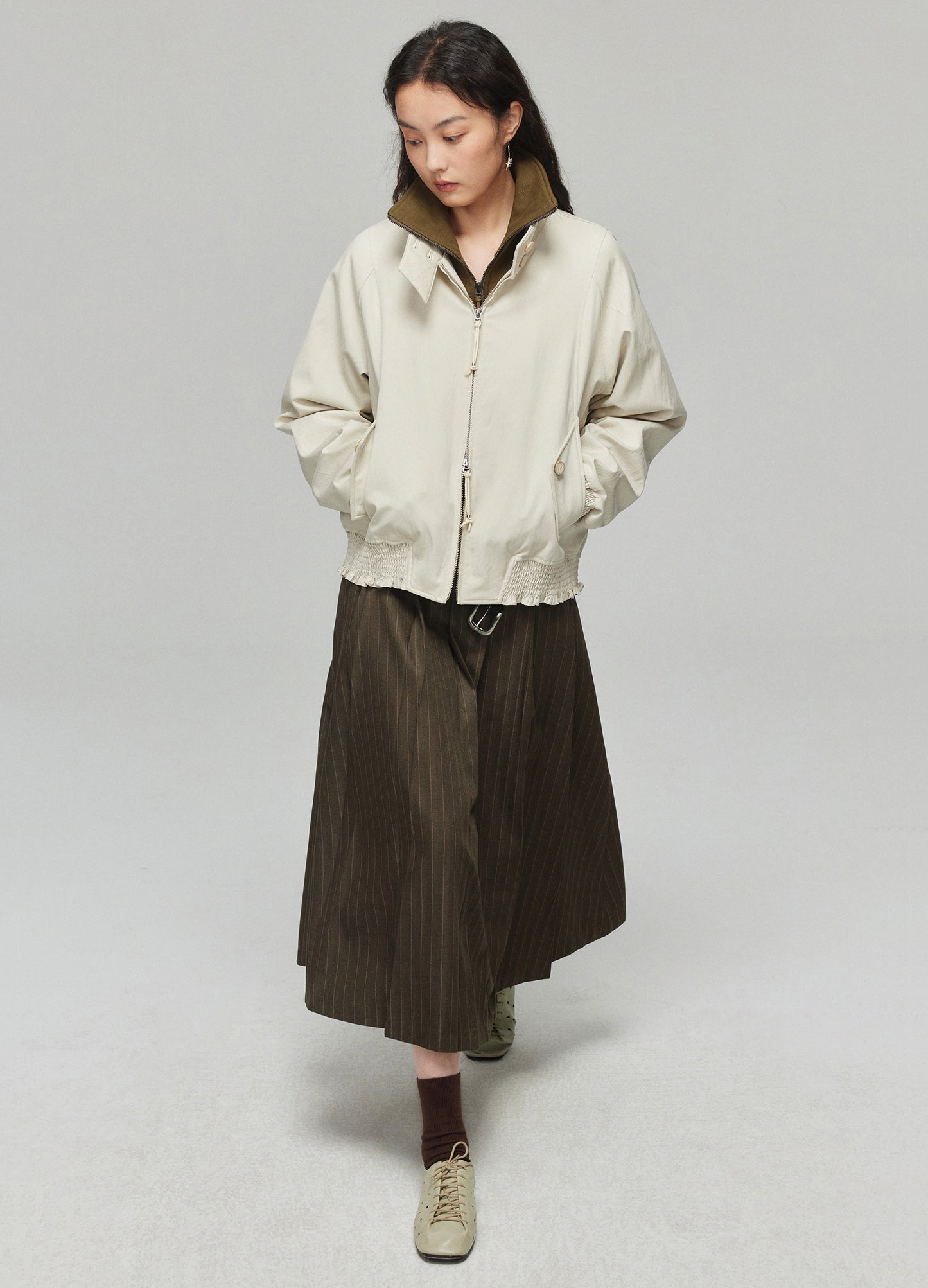 Pinstripe Skirt