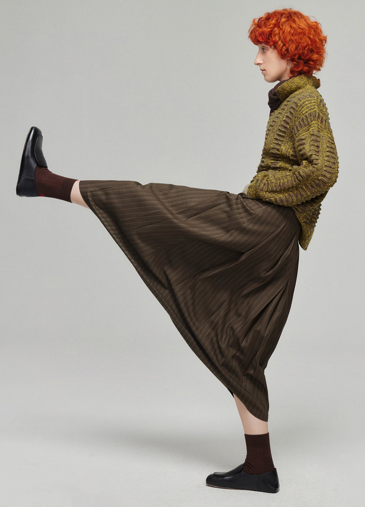 Pinstripe Skirt