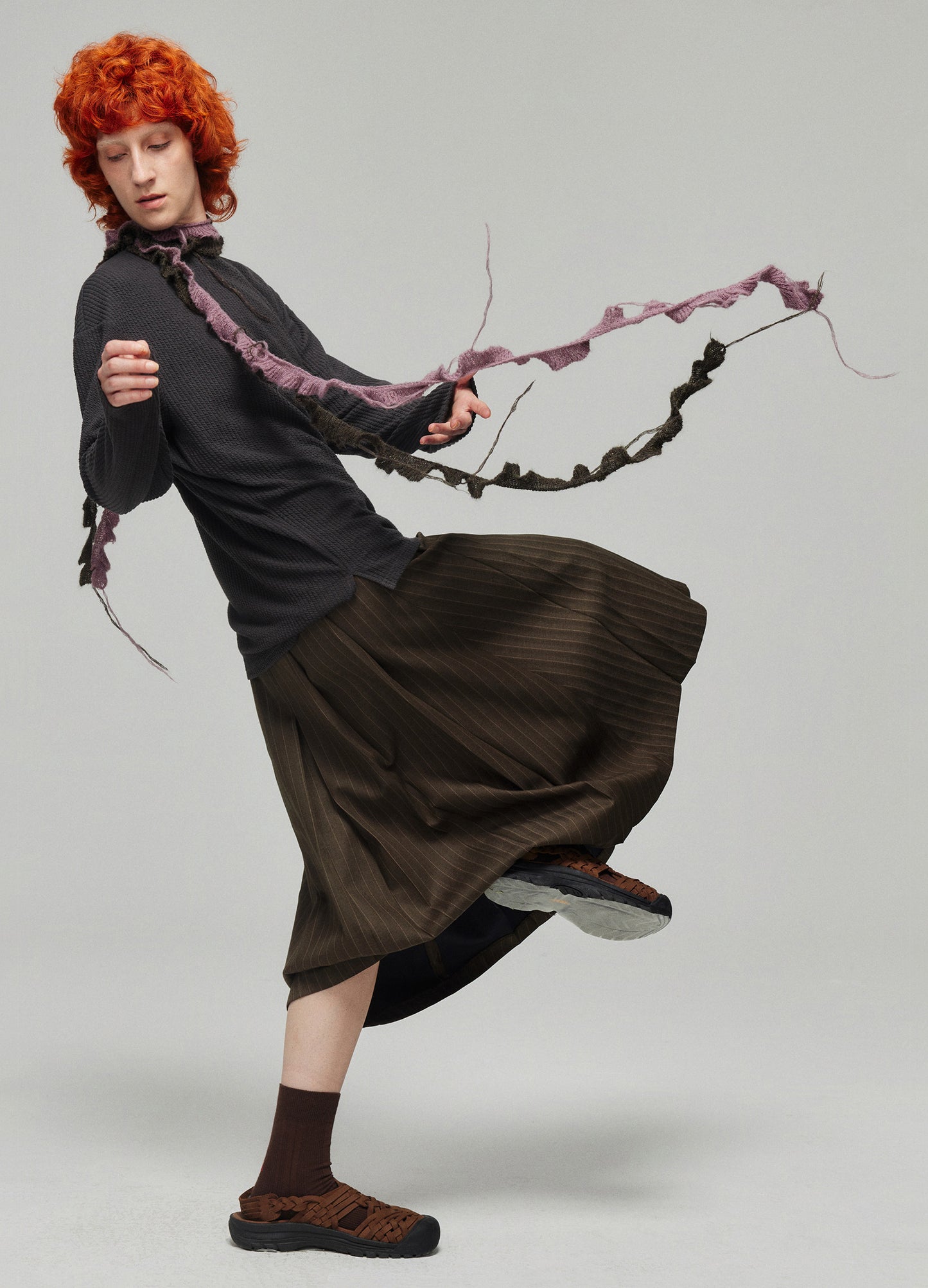 Pinstripe Skirt