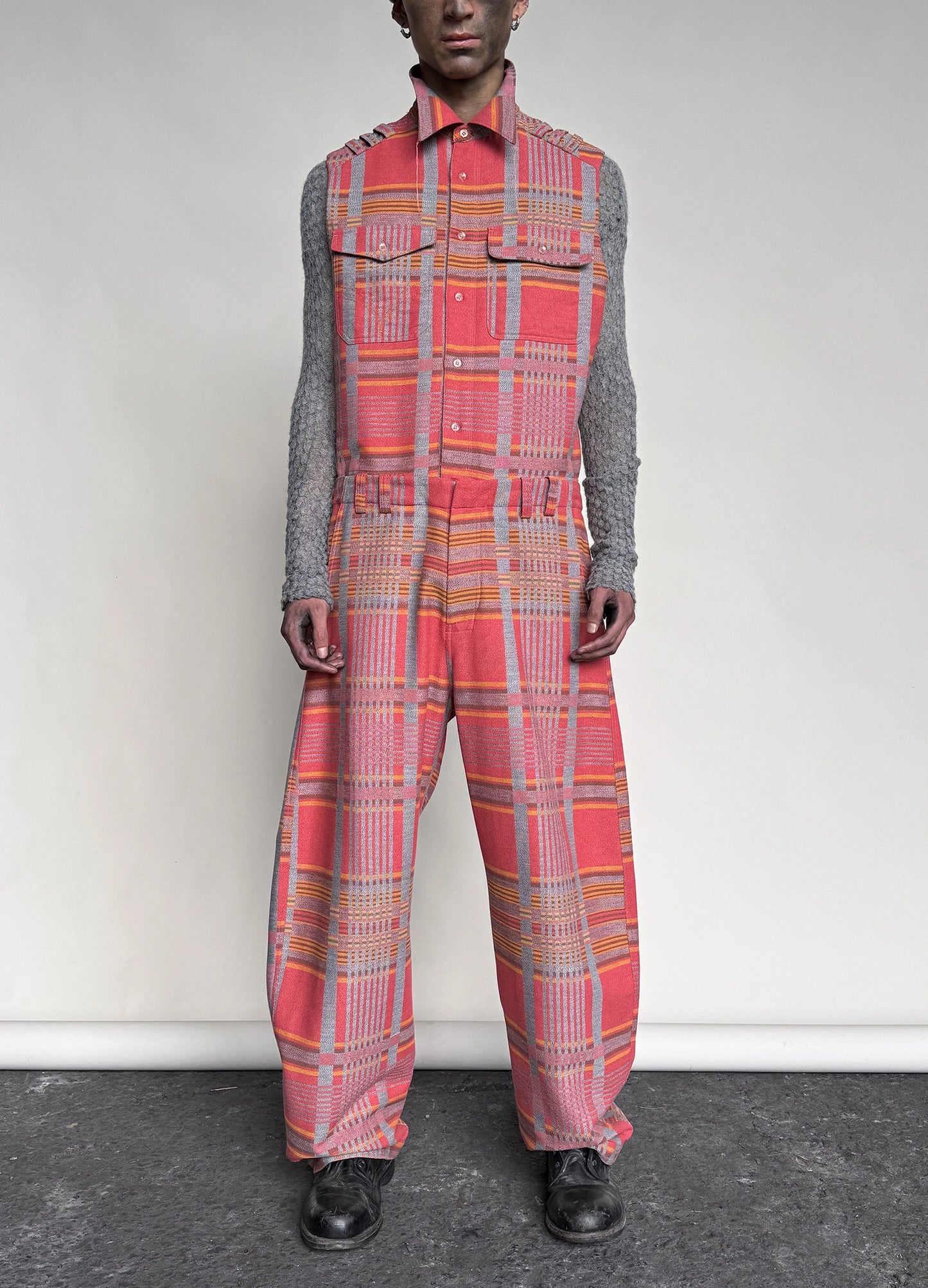Plaid Jumpsuit