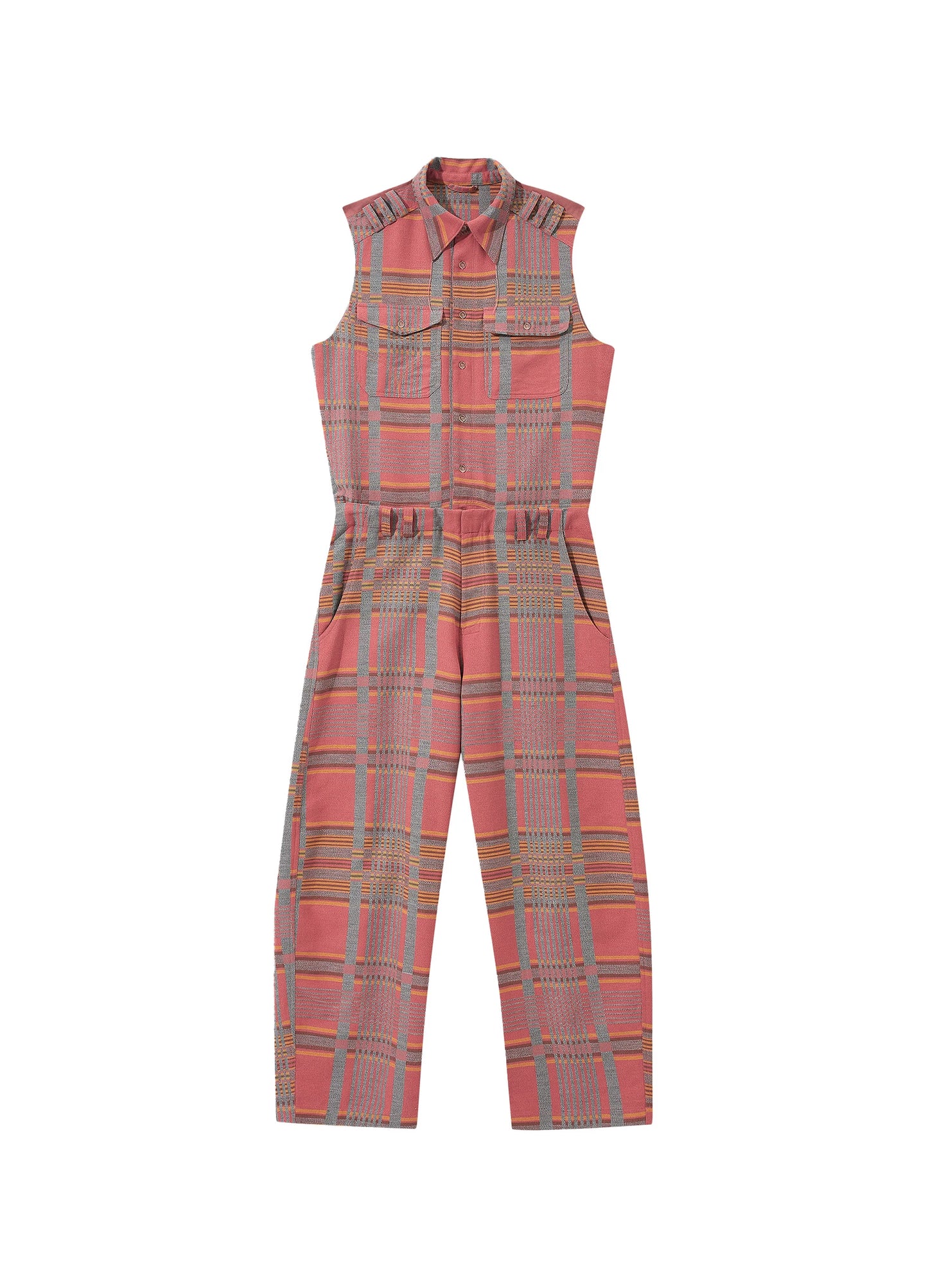 Plaid Jumpsuit