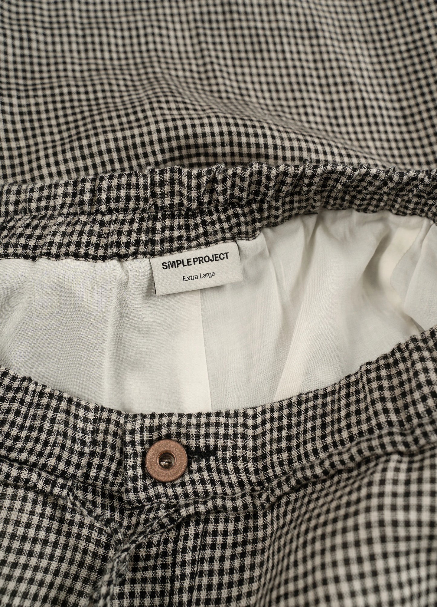 Plaid Linen Trousers