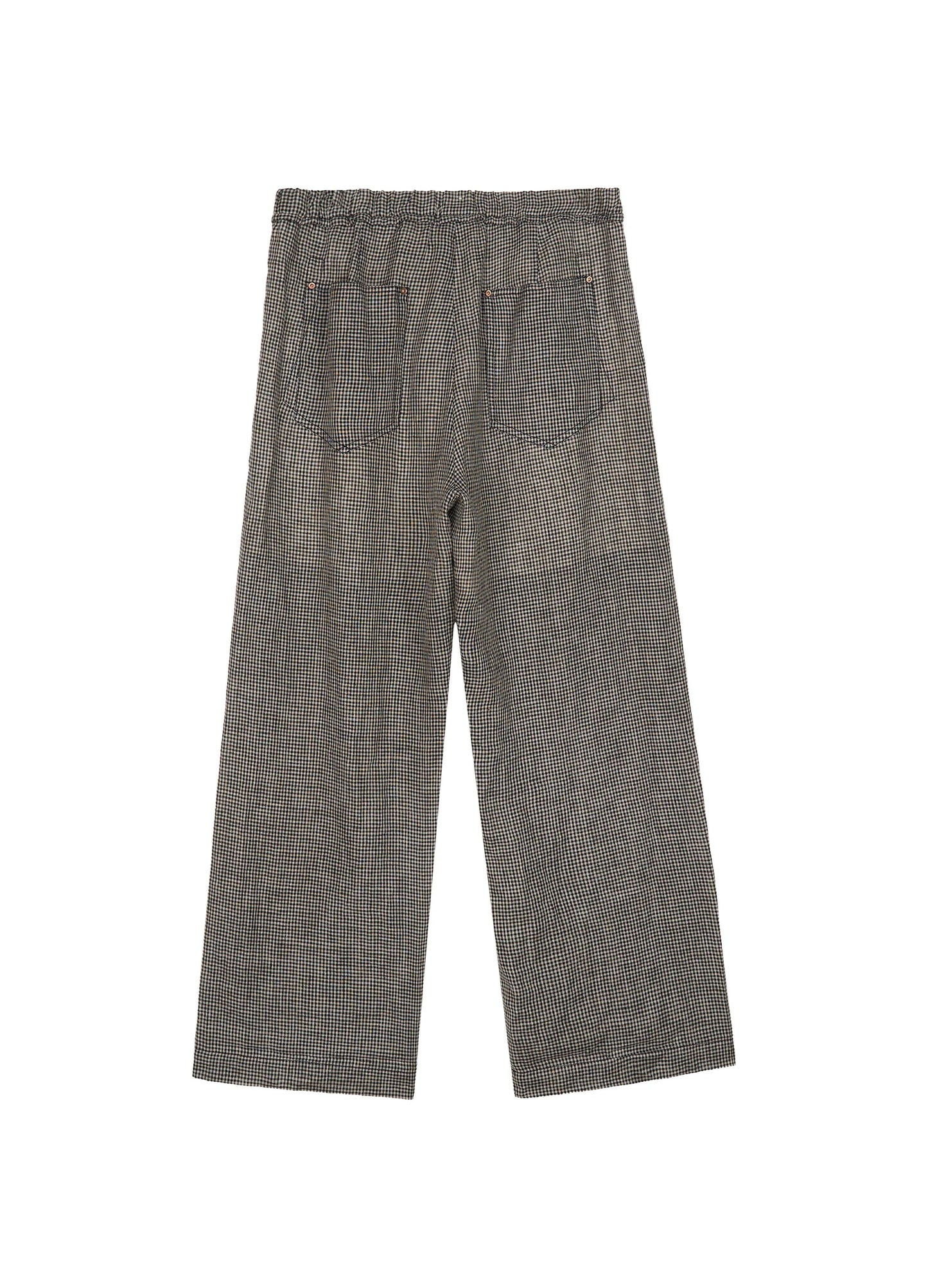 Plaid Linen Trousers