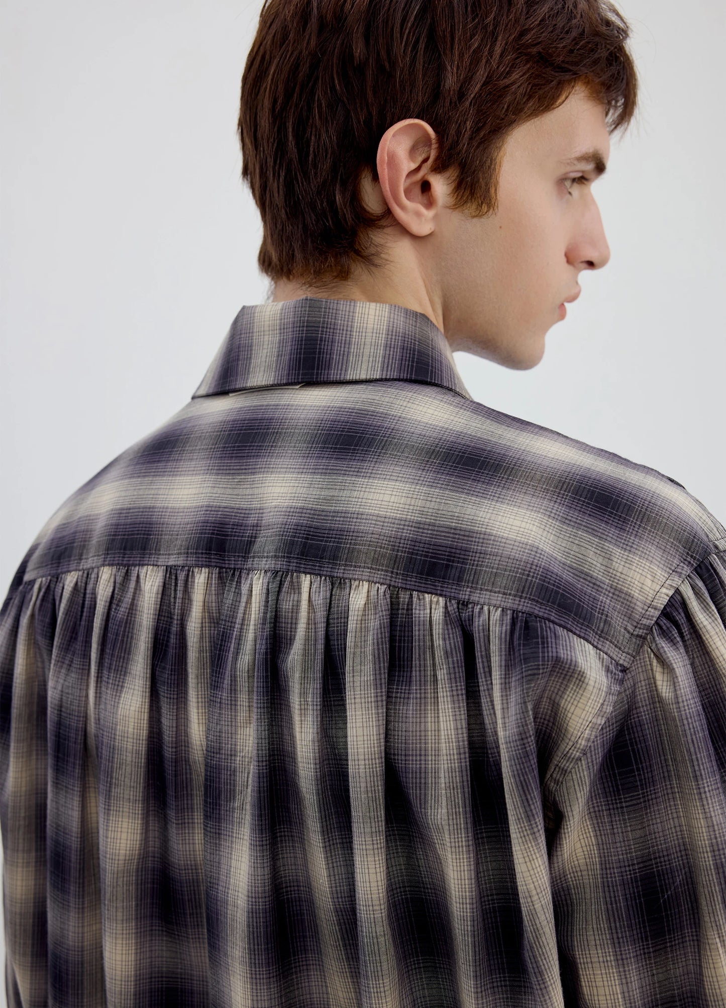 Plaid Shawl Shirt