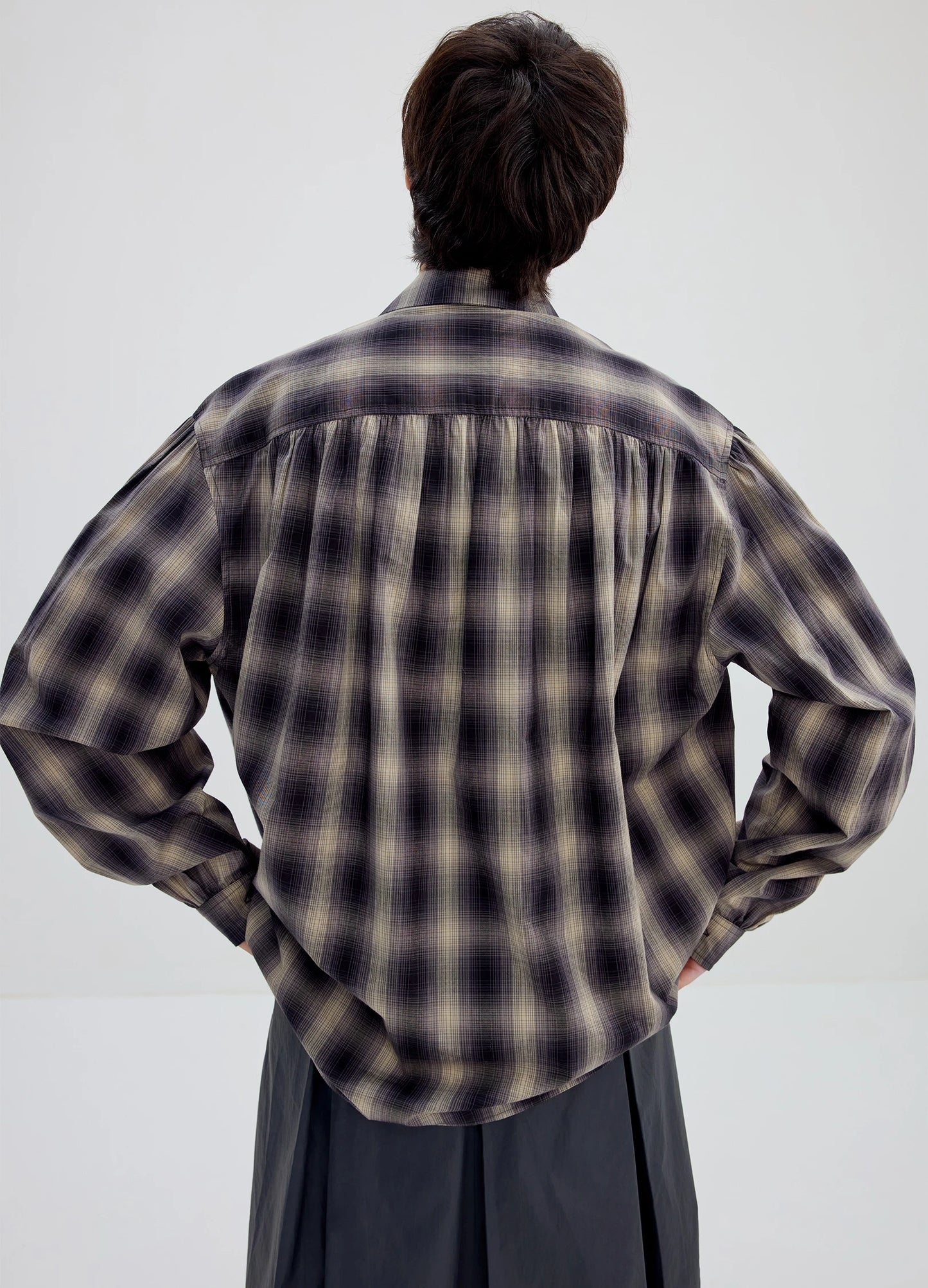 Plaid Shawl Shirt