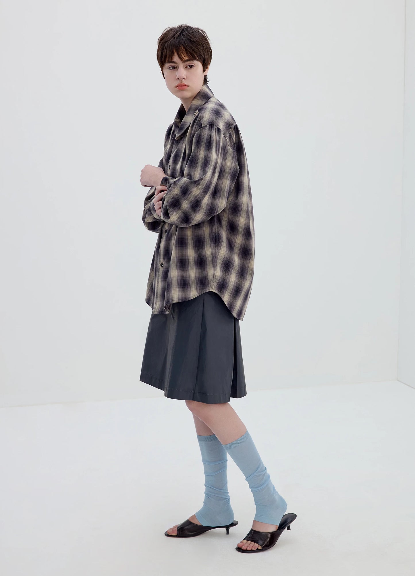 Plaid Shawl Shirt