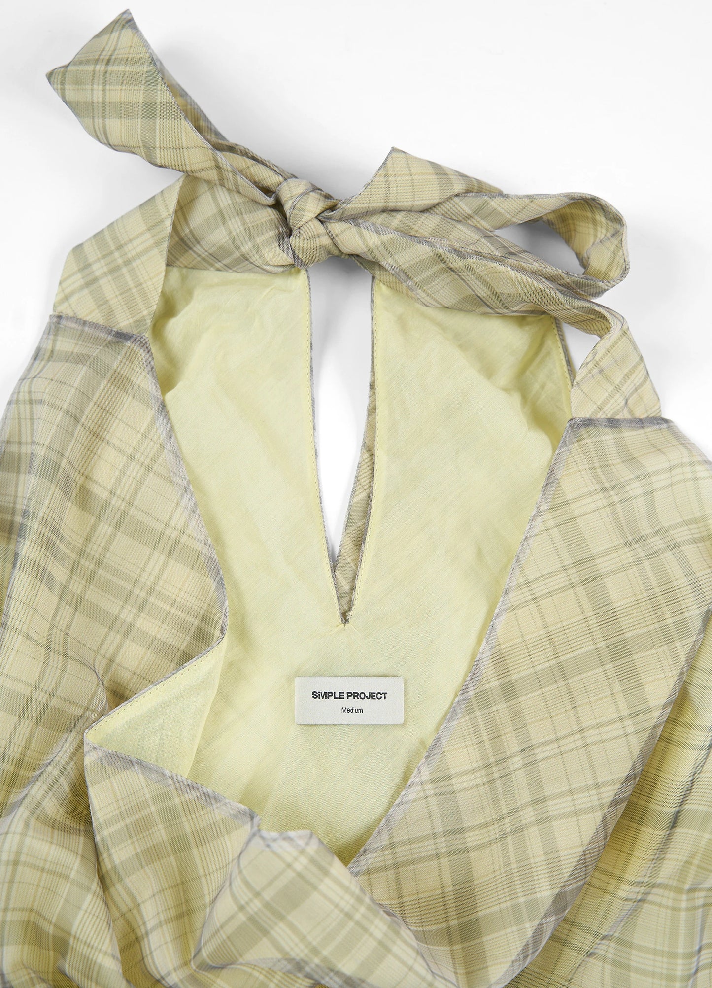 Plaid Silk Top