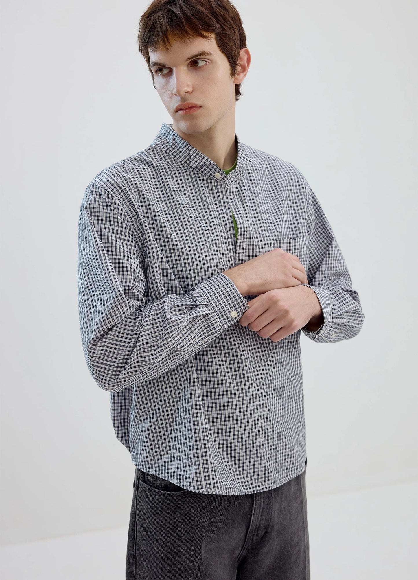 Plaid Structured Shirt