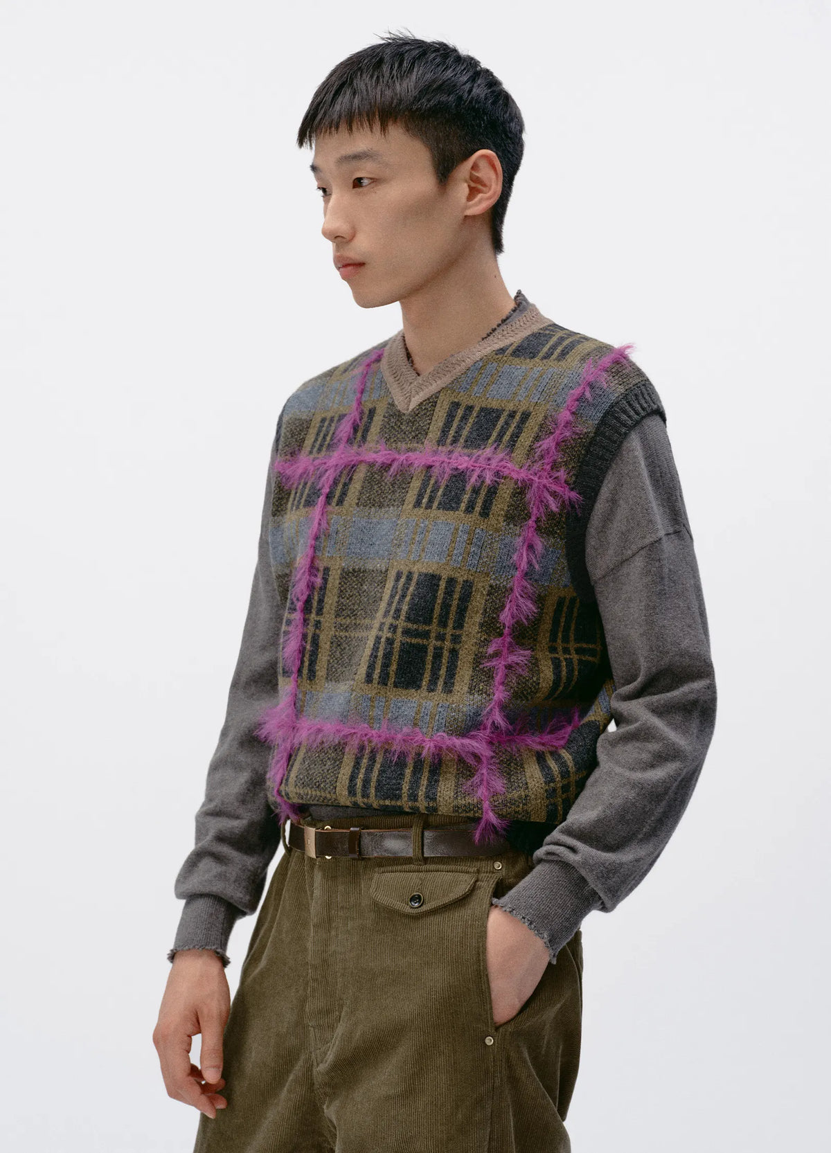 Plaid Sweater Vest
