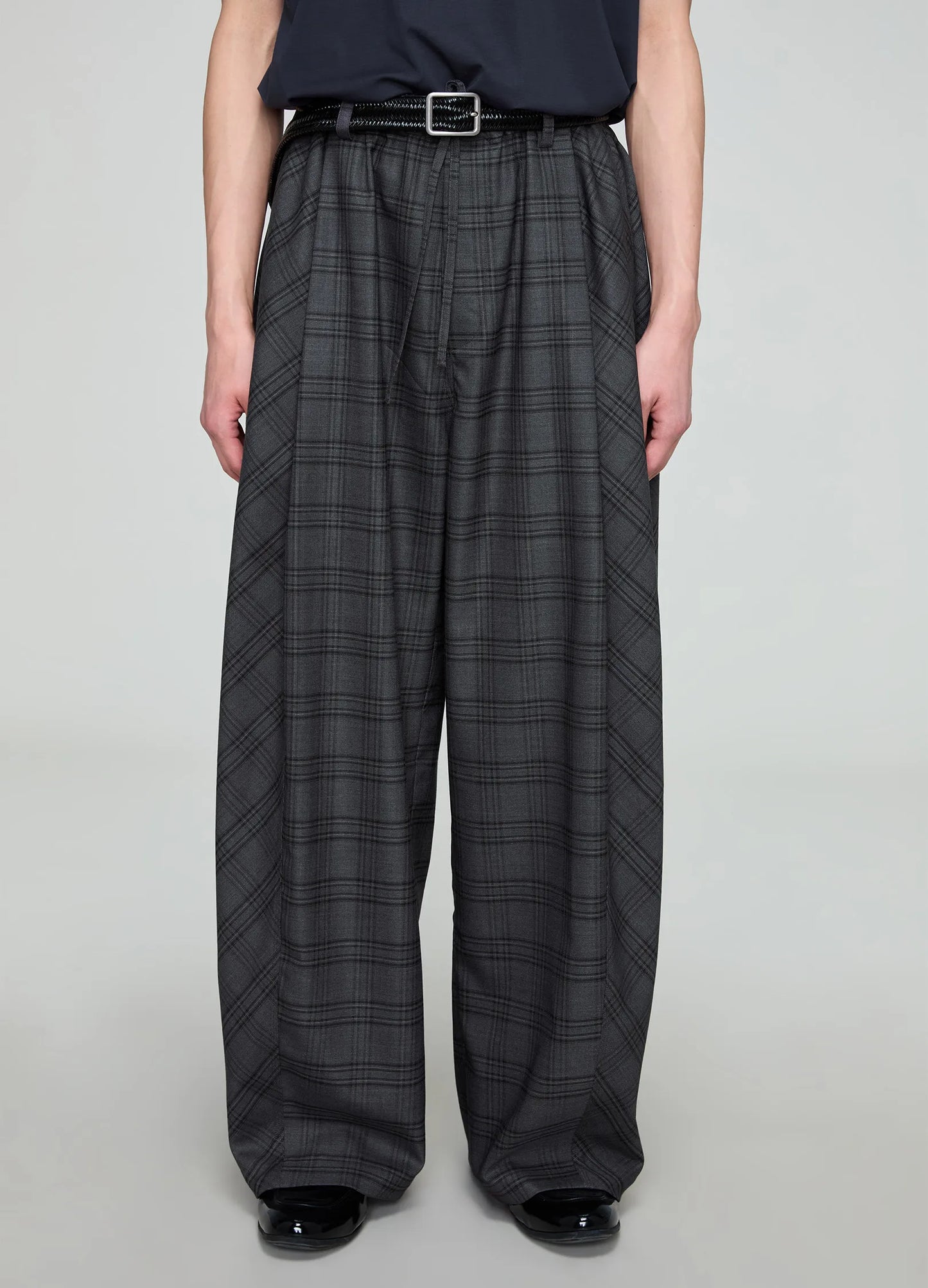 Plaid Wide Pleats