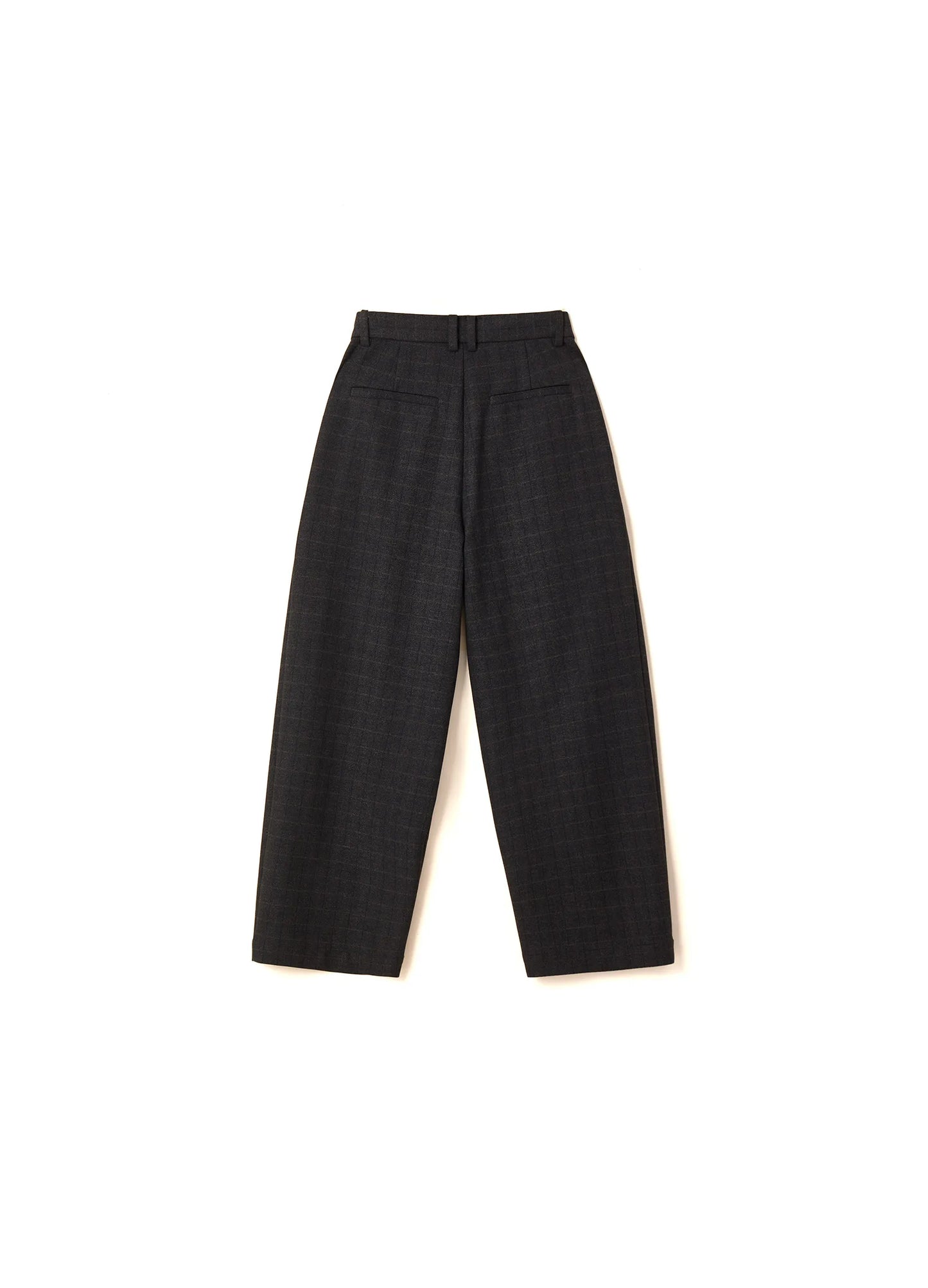 Plaid Wide Suit Trousers