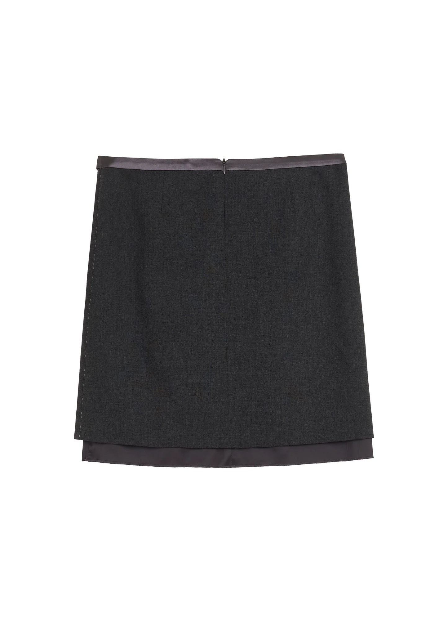 Pleated Belt Skirt
