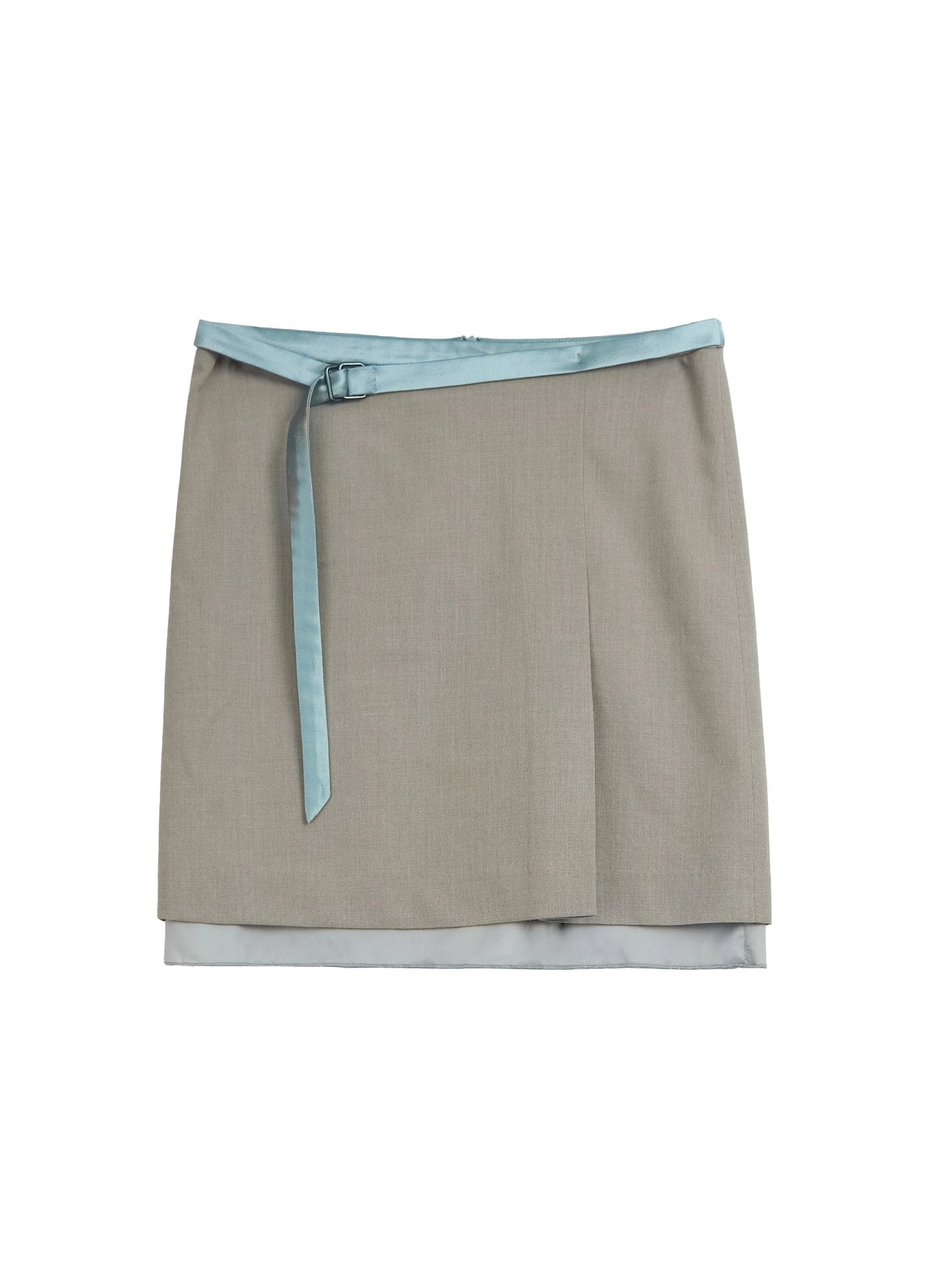 Pleated Belt Skirt
