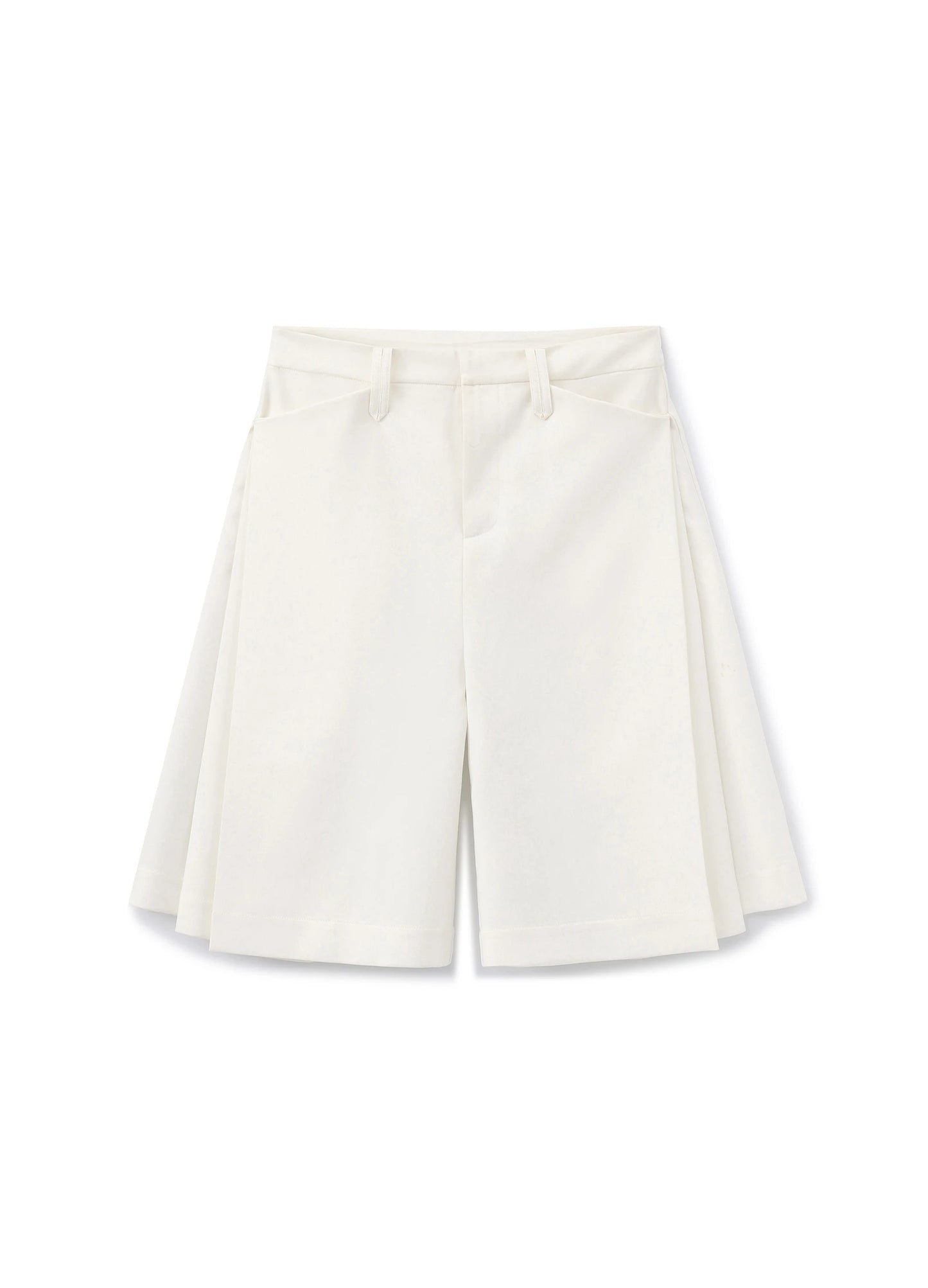 Pleated Bermuda Shorts