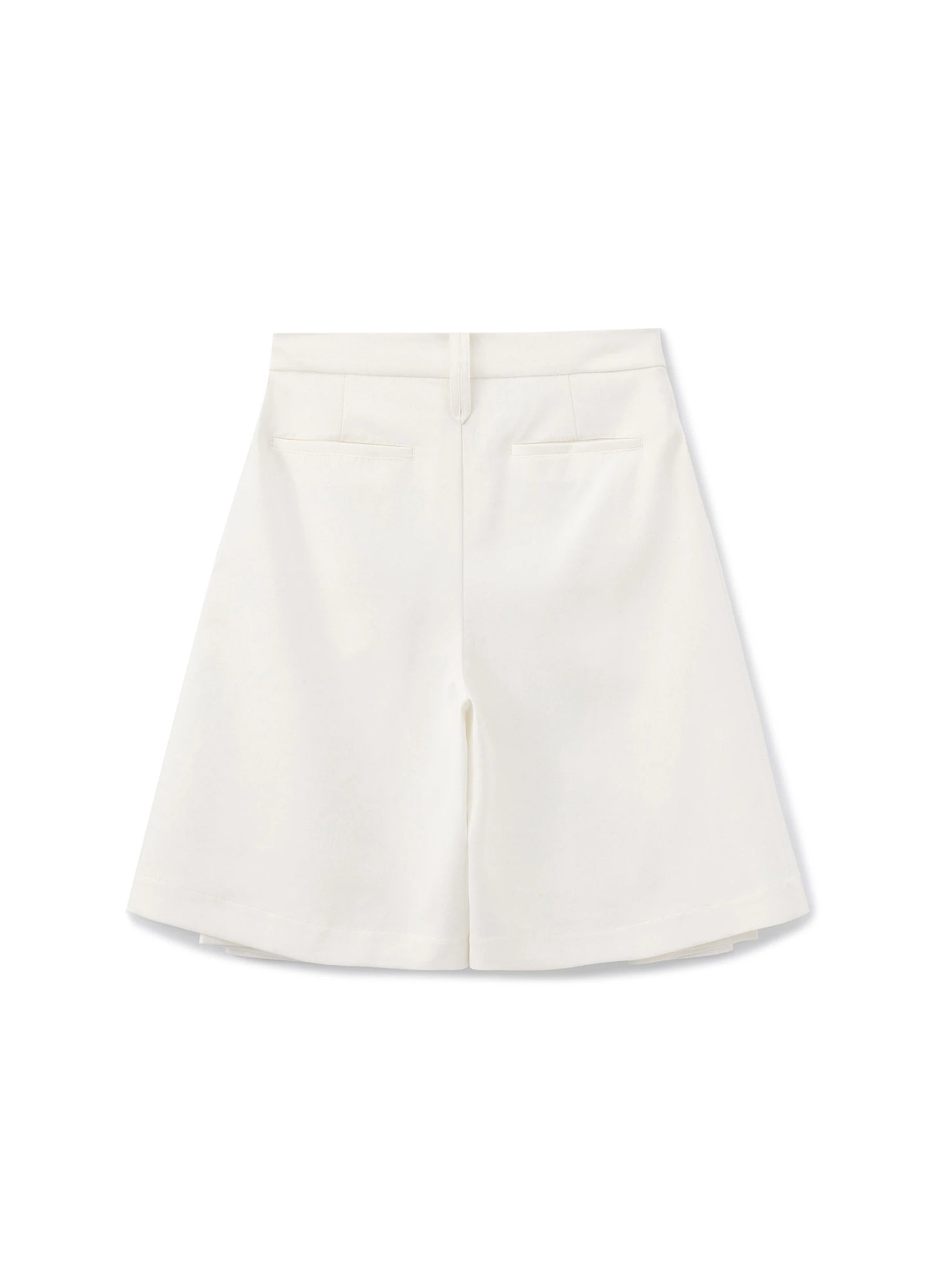 Pleated Bermuda Shorts