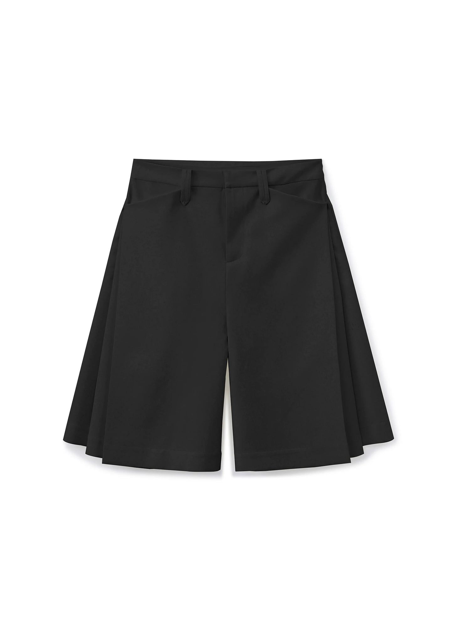 Pleated Bermuda Shorts