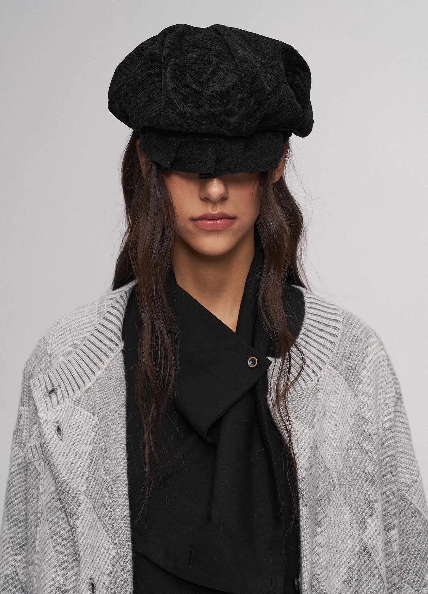 Pleated Brim Hat