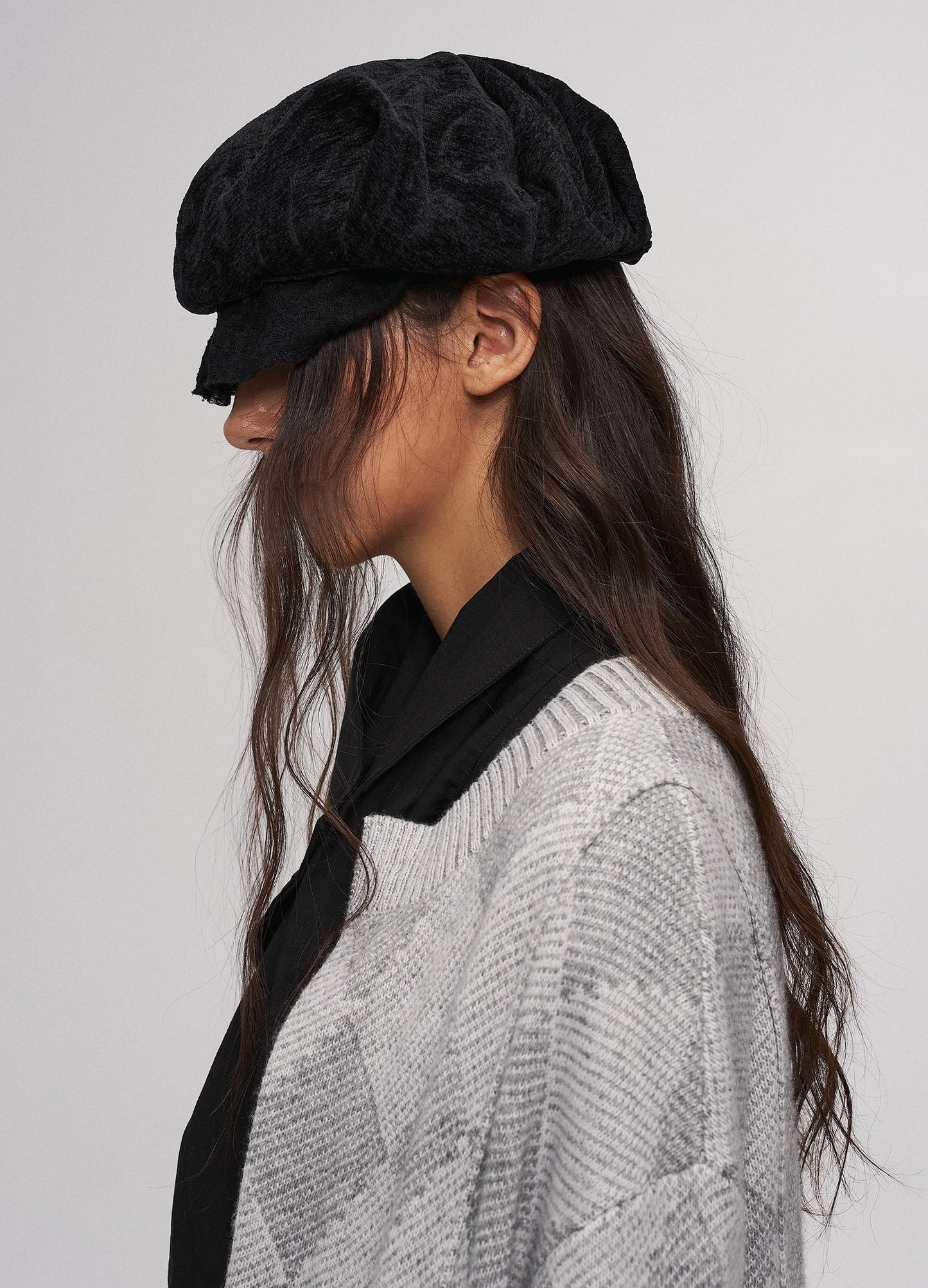 Pleated Brim Hat