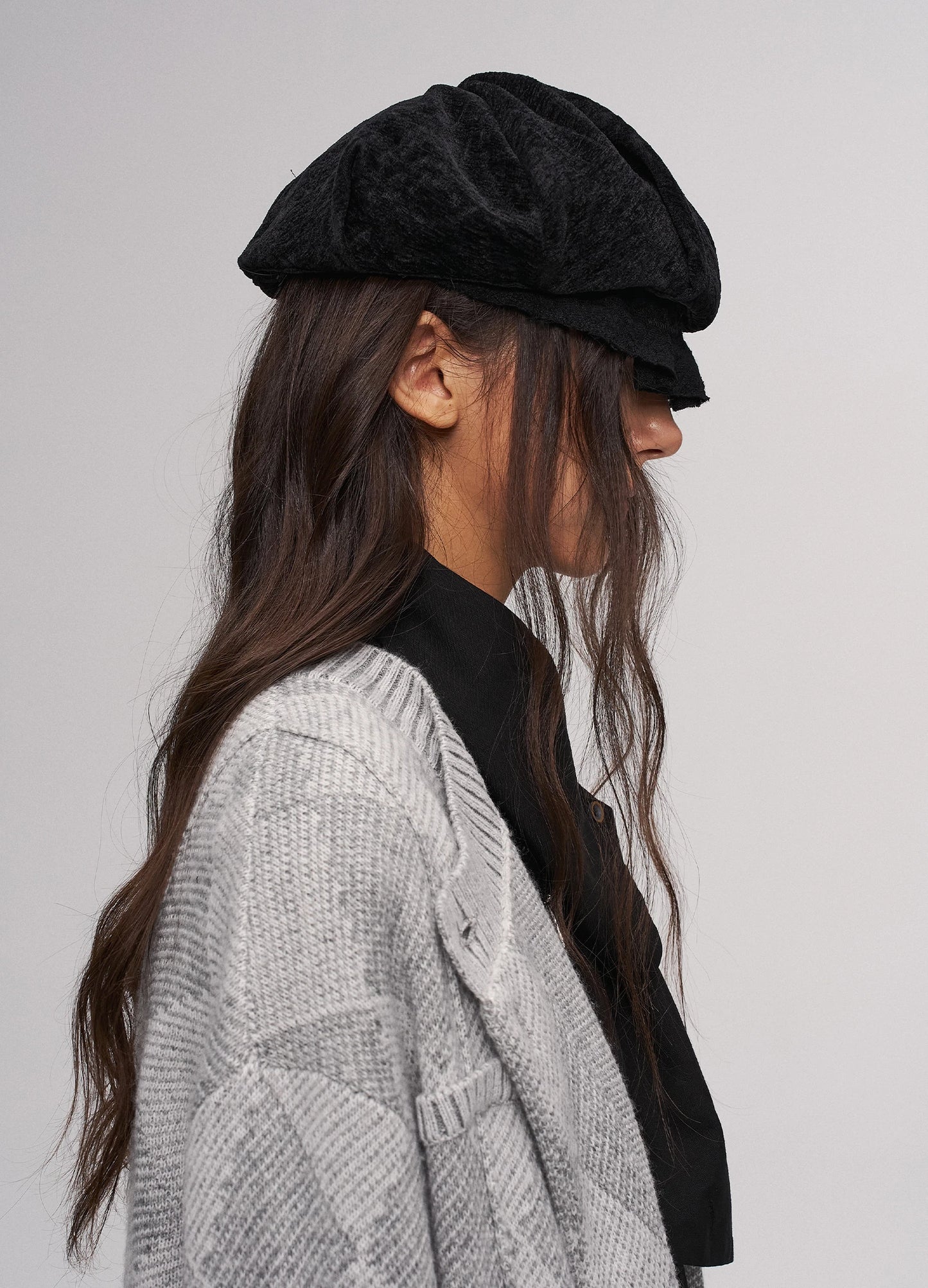 Pleated Brim Hat
