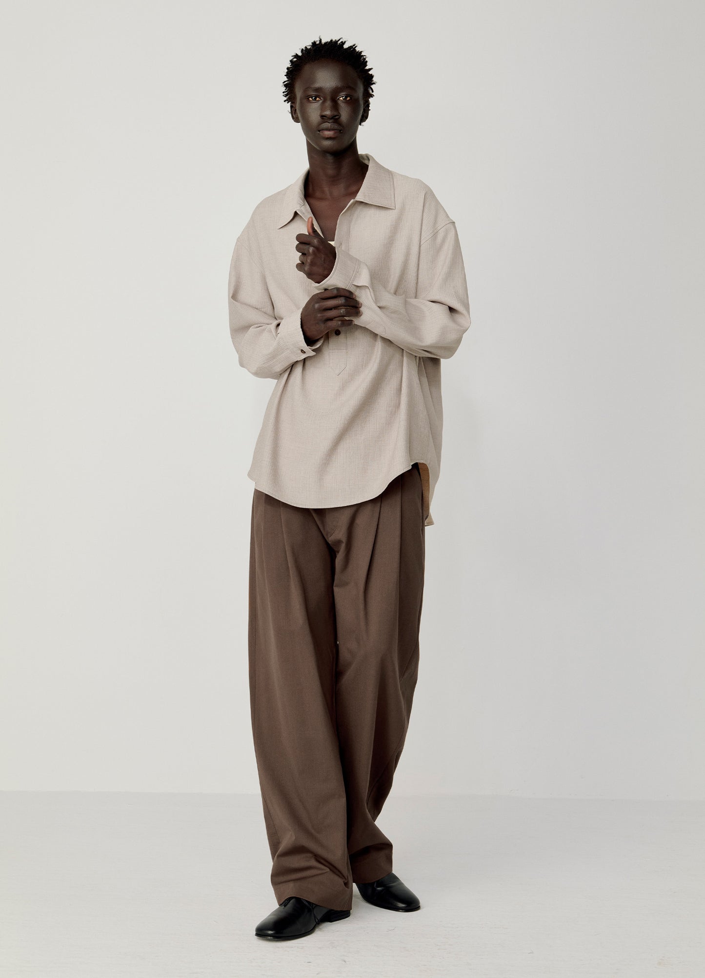 Pleated Casual Shirt