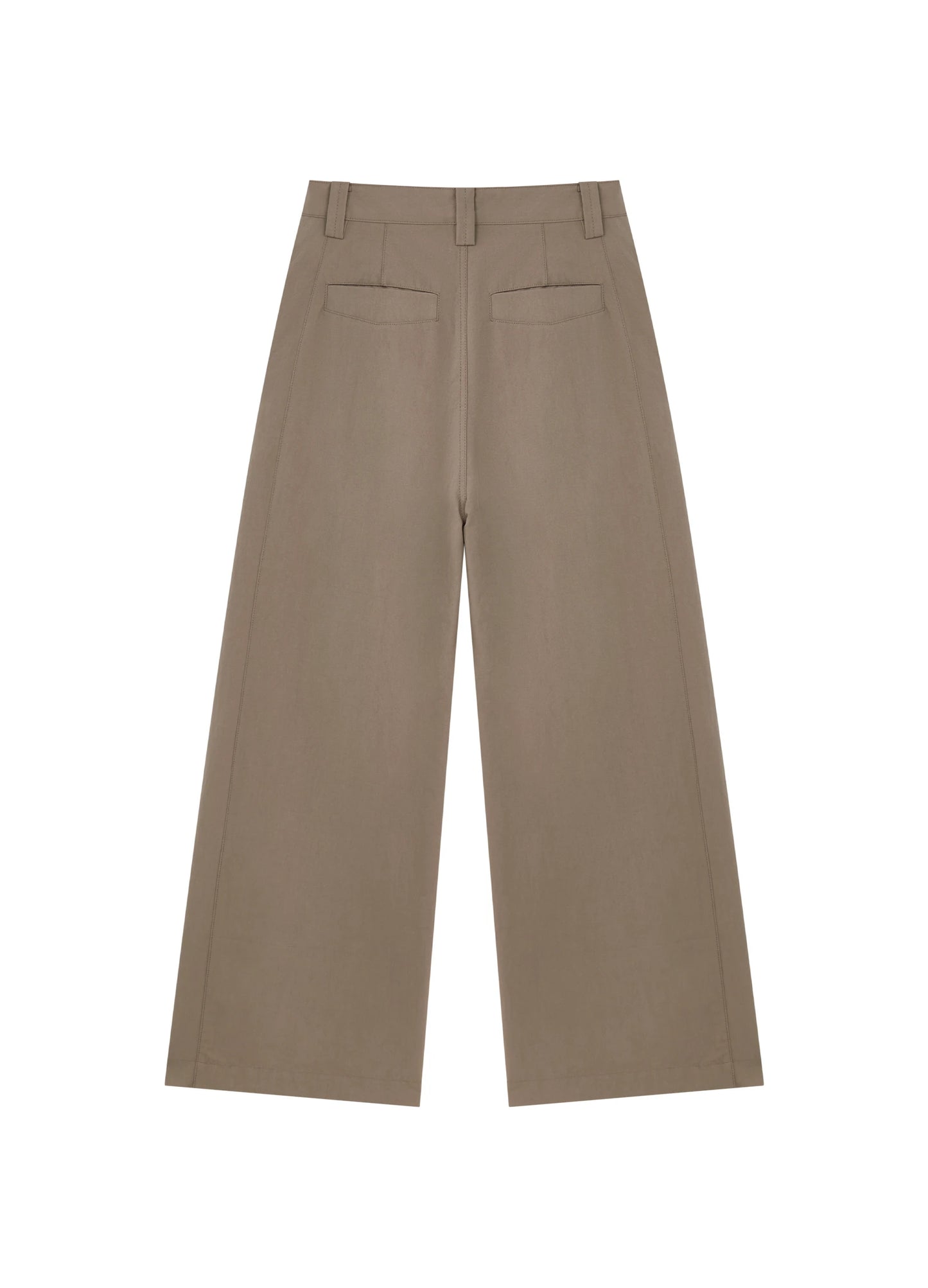 Pleated Cotton Trousers